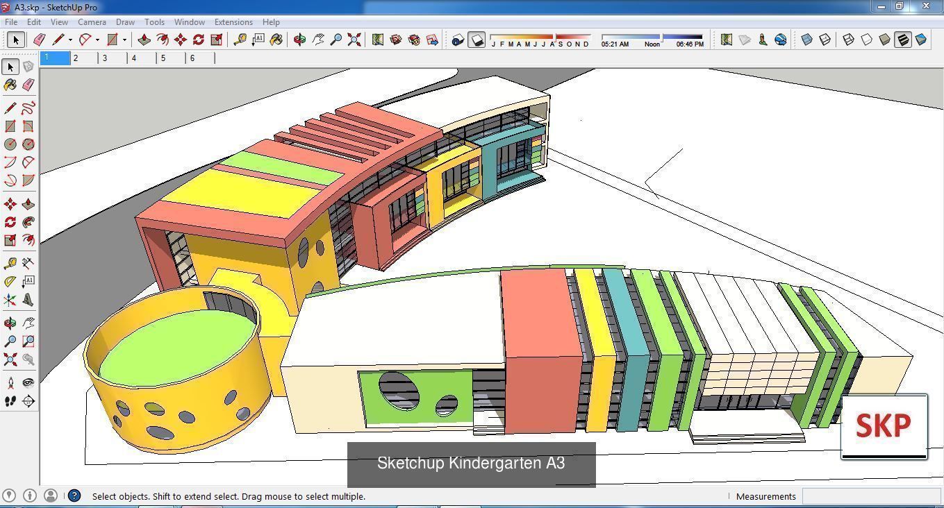 Collection 30 Sketchup Kindergarten models _14