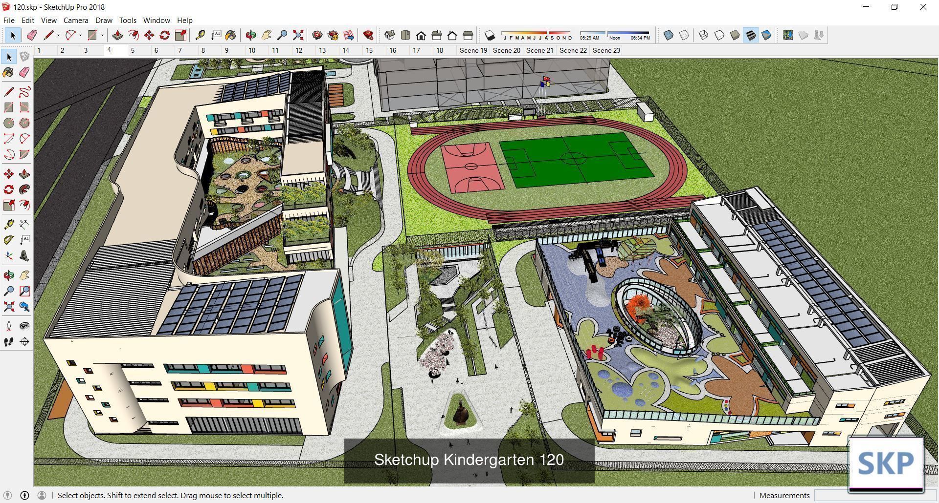 Collection 30 Sketchup Kindergarten models _10