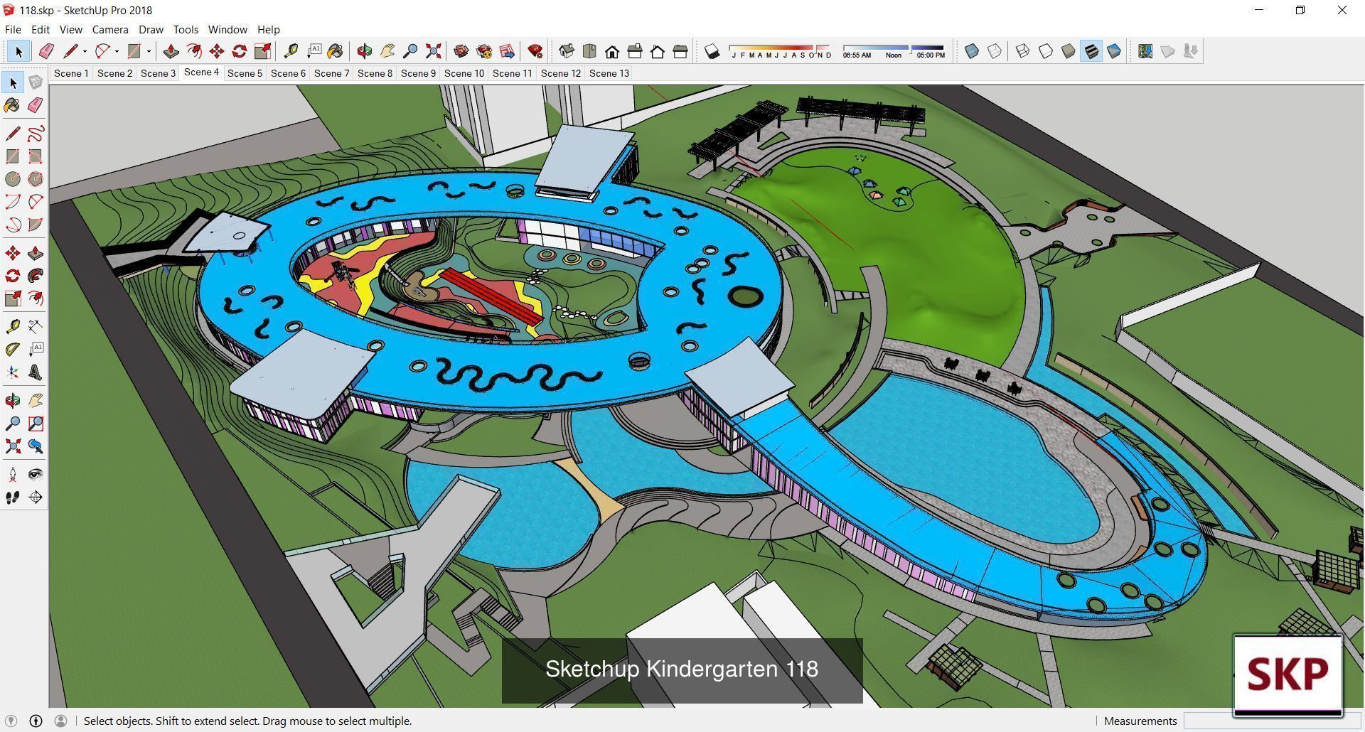 Collection 30 Sketchup Kindergarten models _8