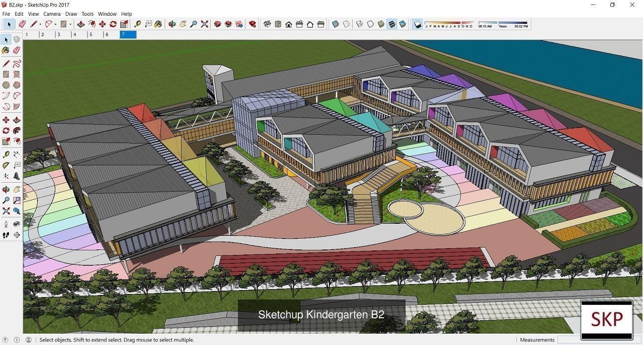 Collection 30 Sketchup Kindergarten models _23