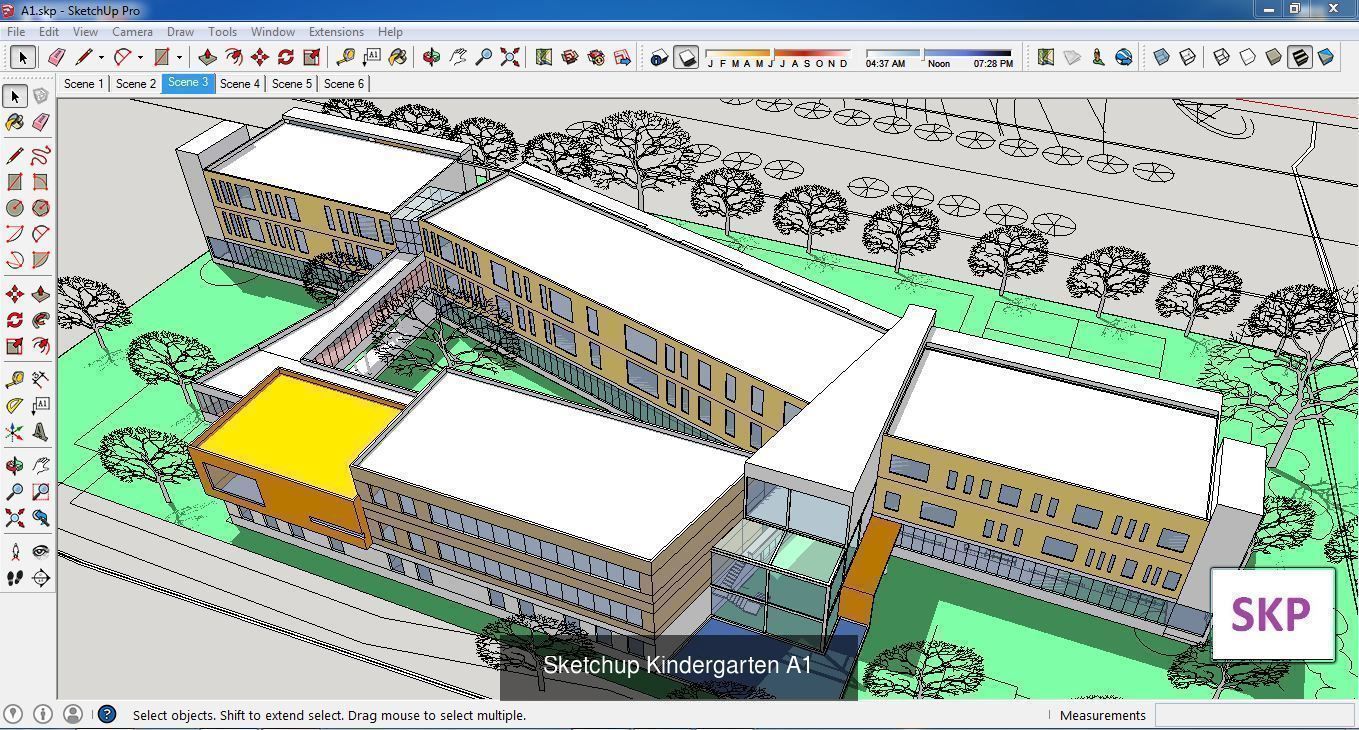 Collection 30 Sketchup Kindergarten models _12