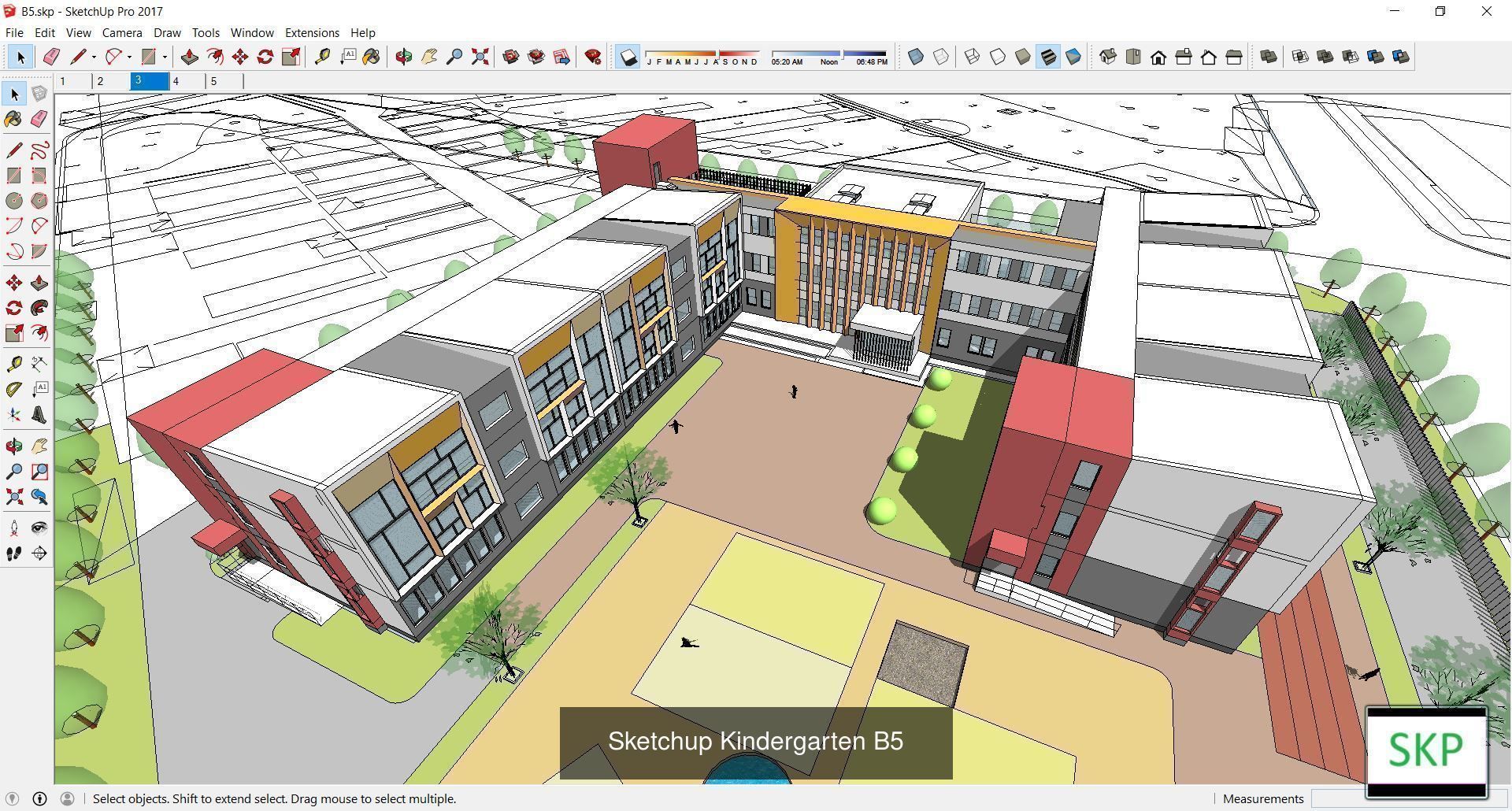 Collection 30 Sketchup Kindergarten models _26
