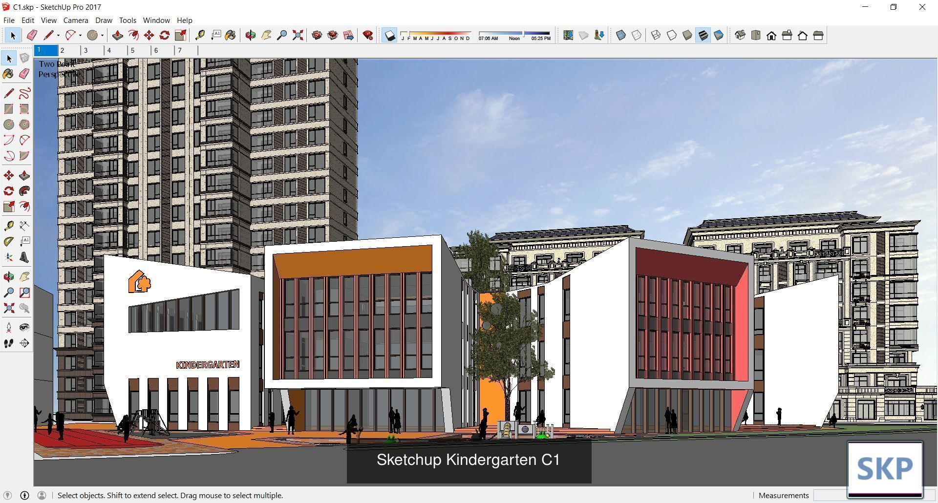 Collection 30 Sketchup Kindergarten models _32