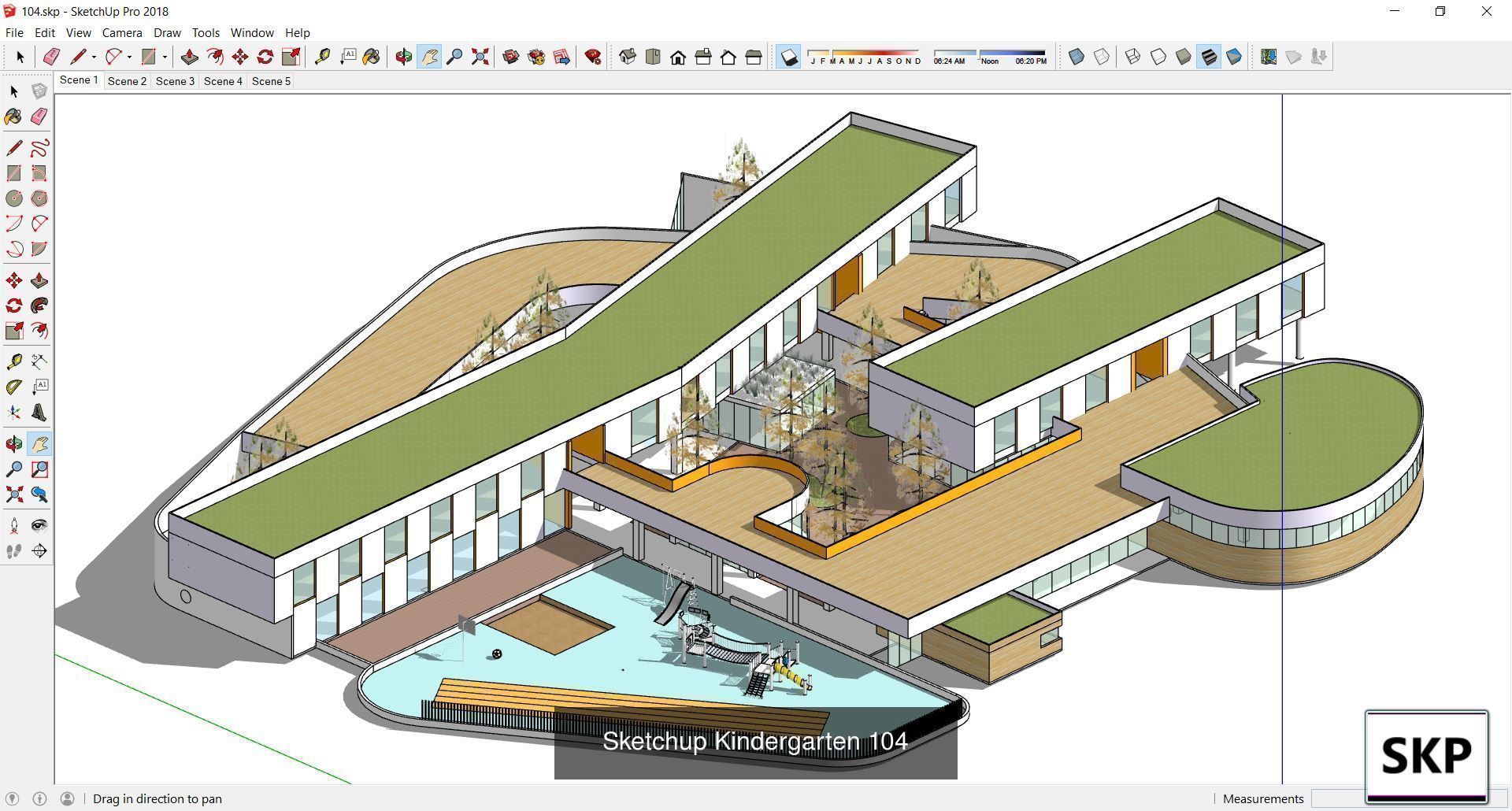 Collection 30 Sketchup Kindergarten models _7