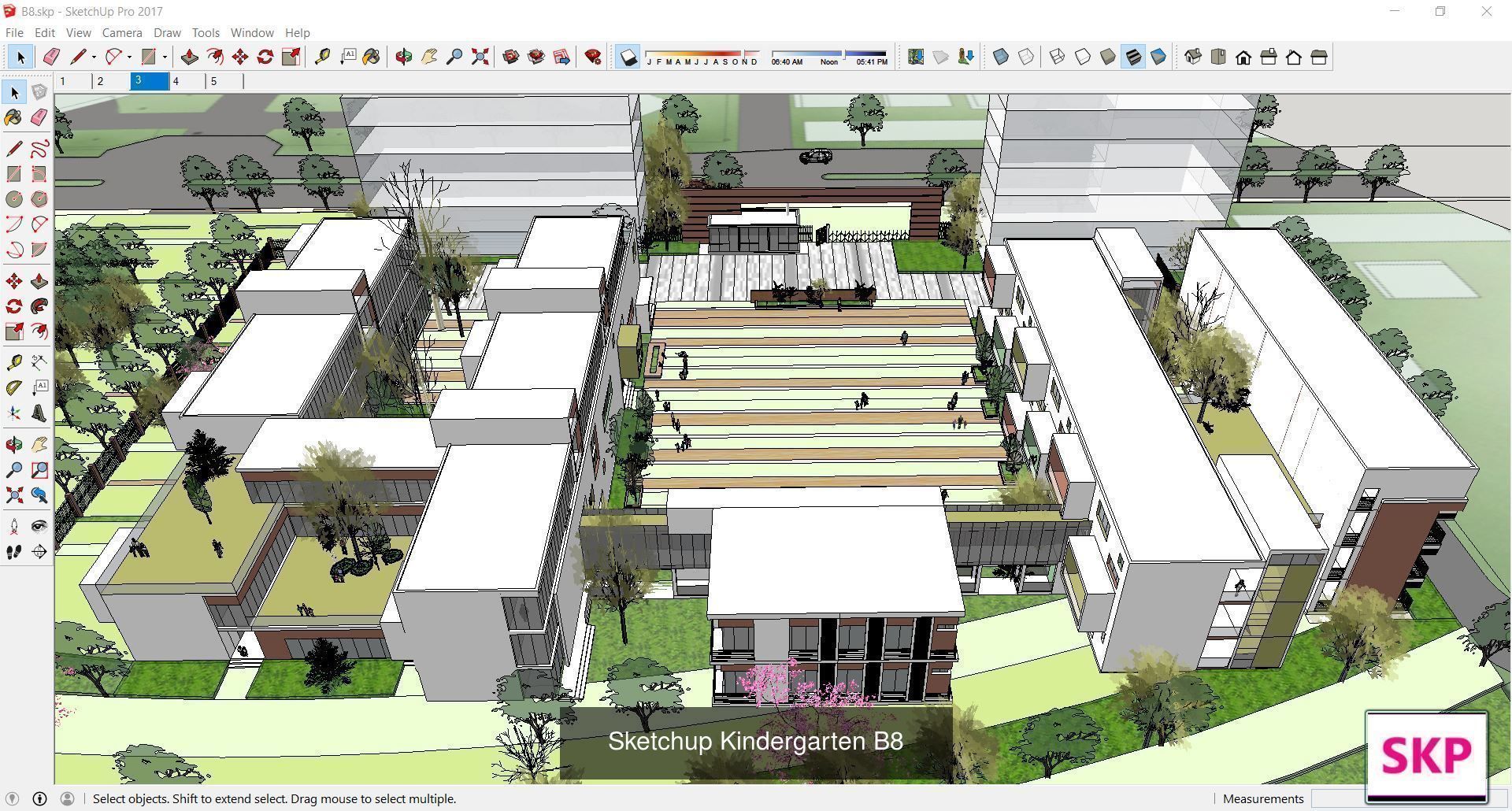 Collection 30 Sketchup Kindergarten models _29