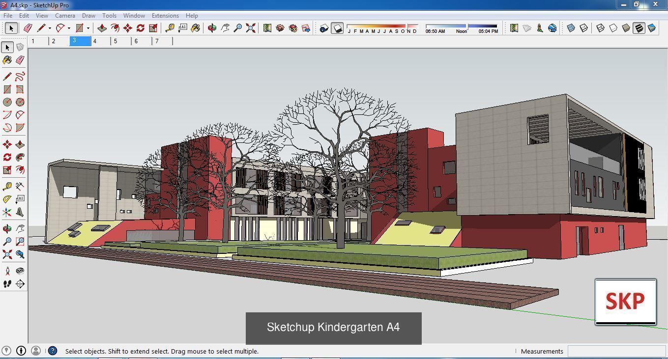 Collection 30 Sketchup Kindergarten models _15