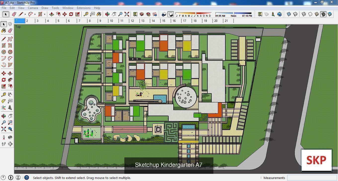 Collection 30 Sketchup Kindergarten models _18