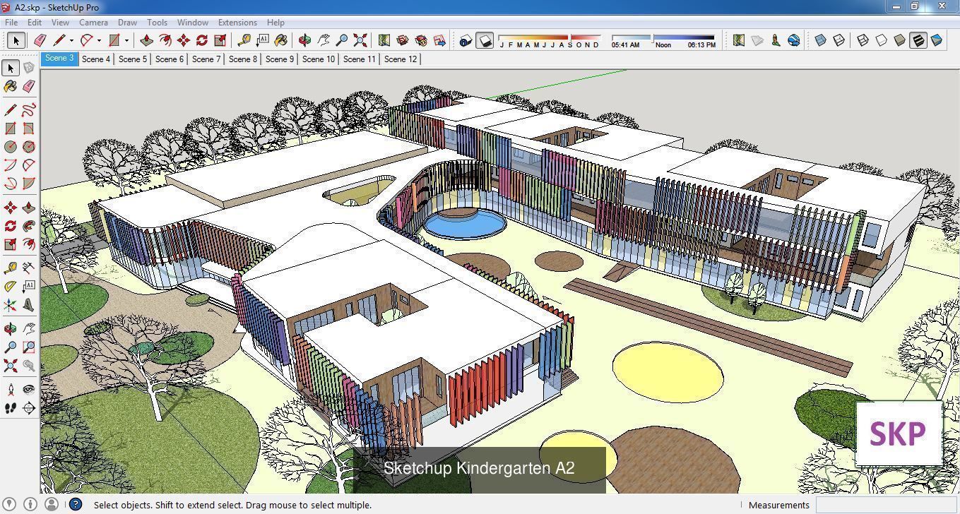 Collection 30 Sketchup Kindergarten models _13