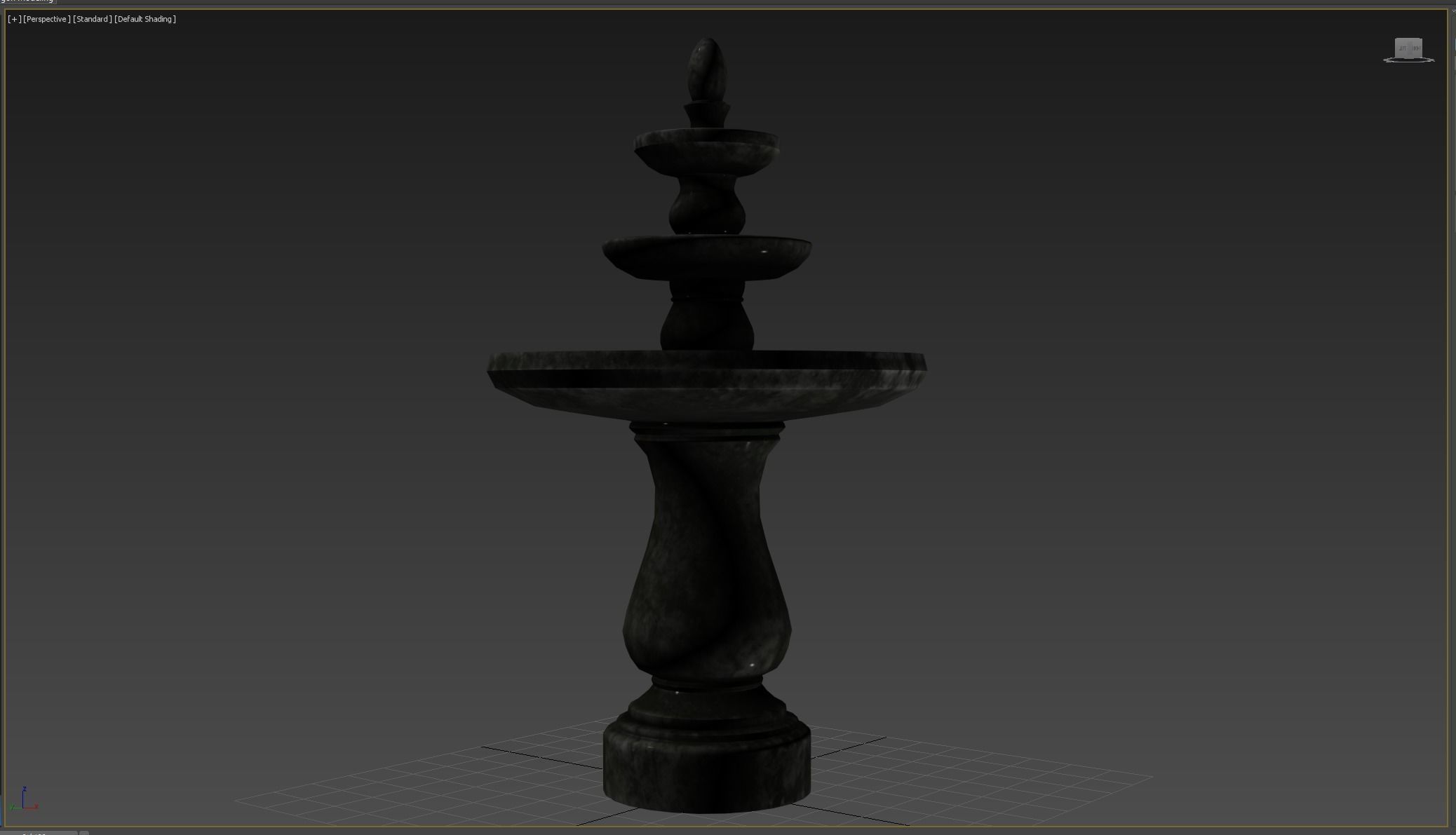 Medieval Fountain Low-poly 3D model_6