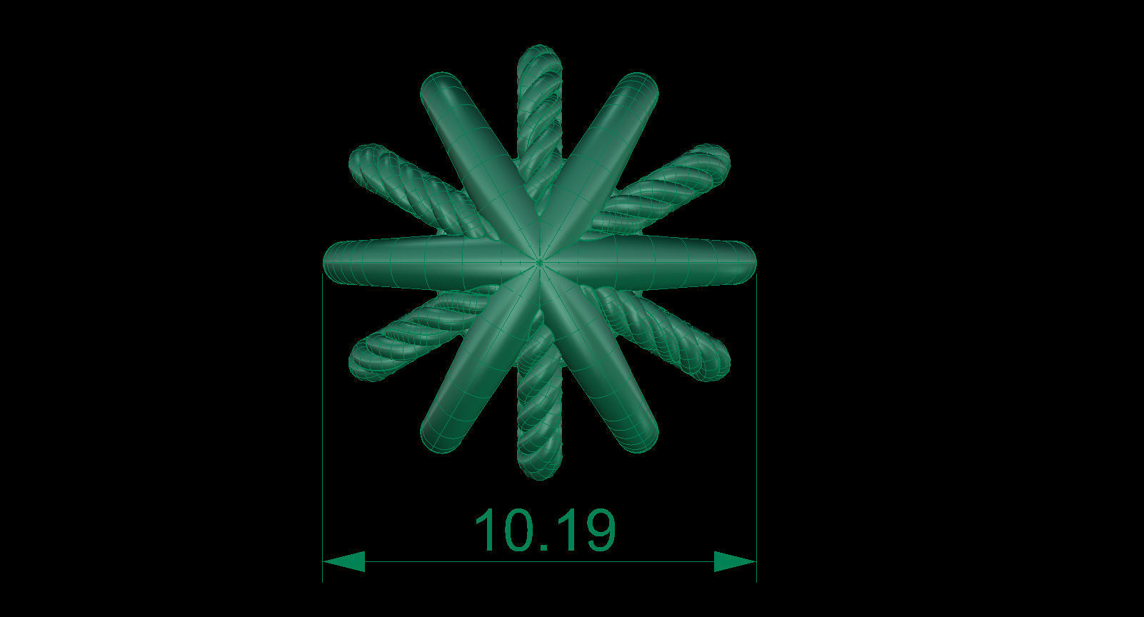 Starburst Earring and Pendant 3D Model Collection_25