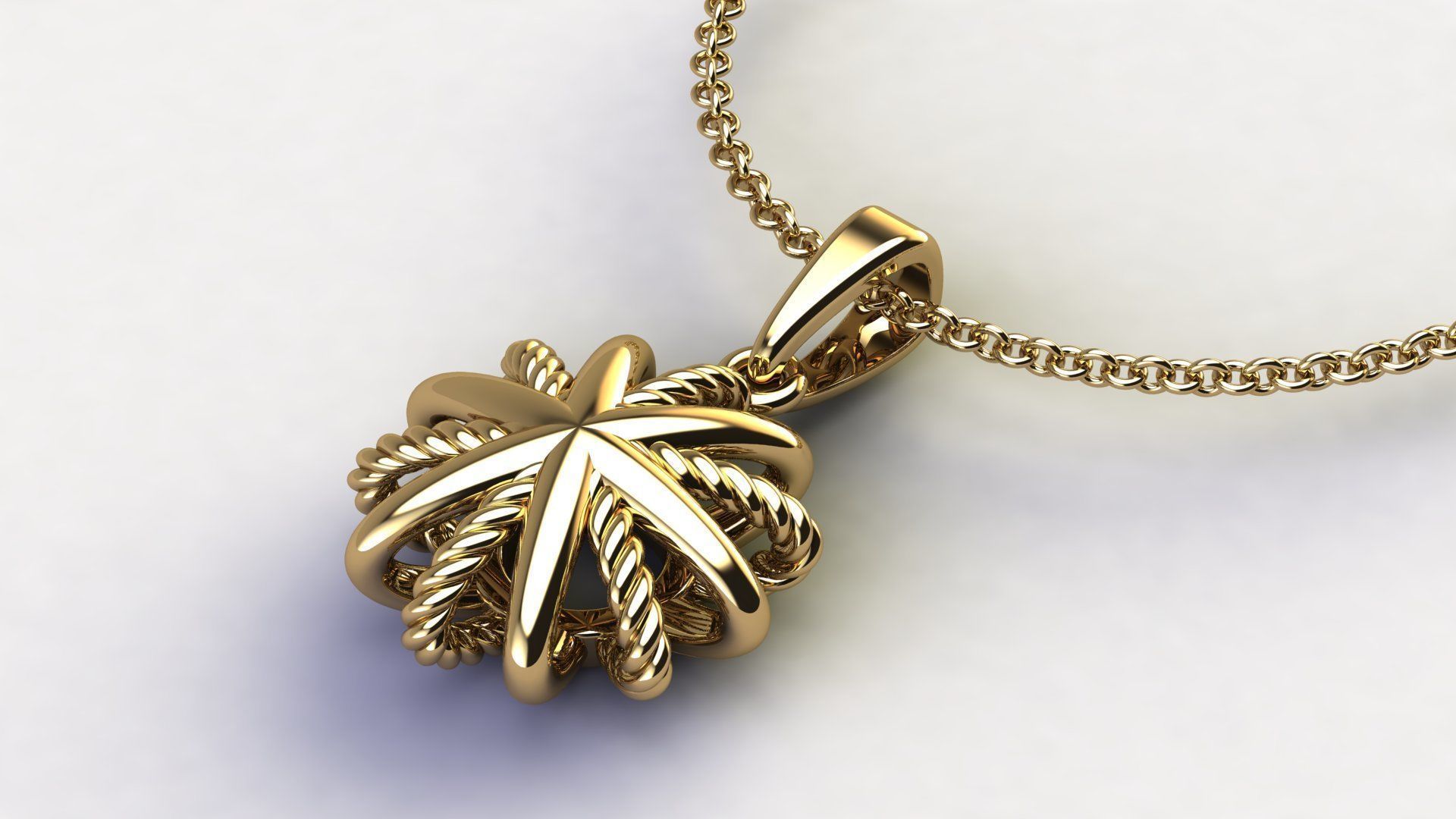 Starburst Earring and Pendant 3D Model Collection_3