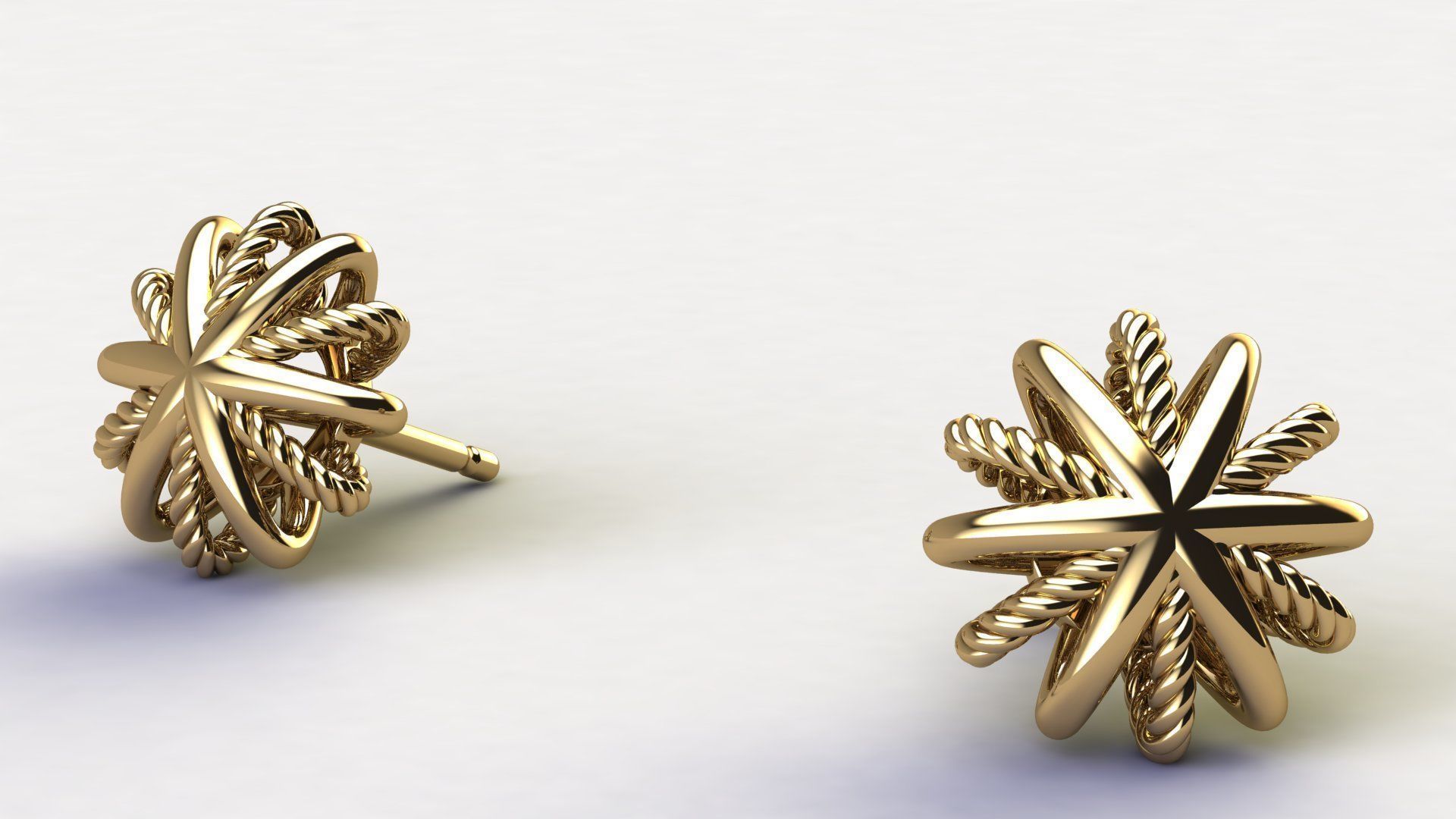Starburst Earring and Pendant 3D Model Collection_27