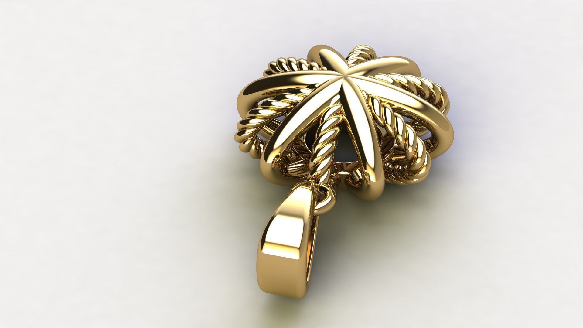 Starburst Earring and Pendant 3D Model Collection_9