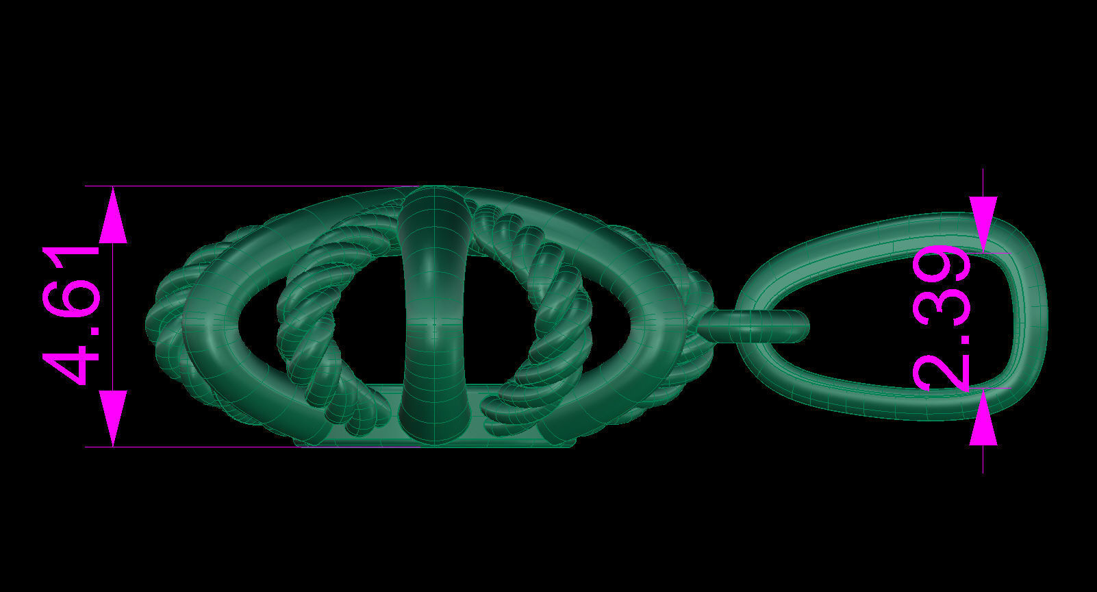 Starburst Earring and Pendant 3D Model Collection_17