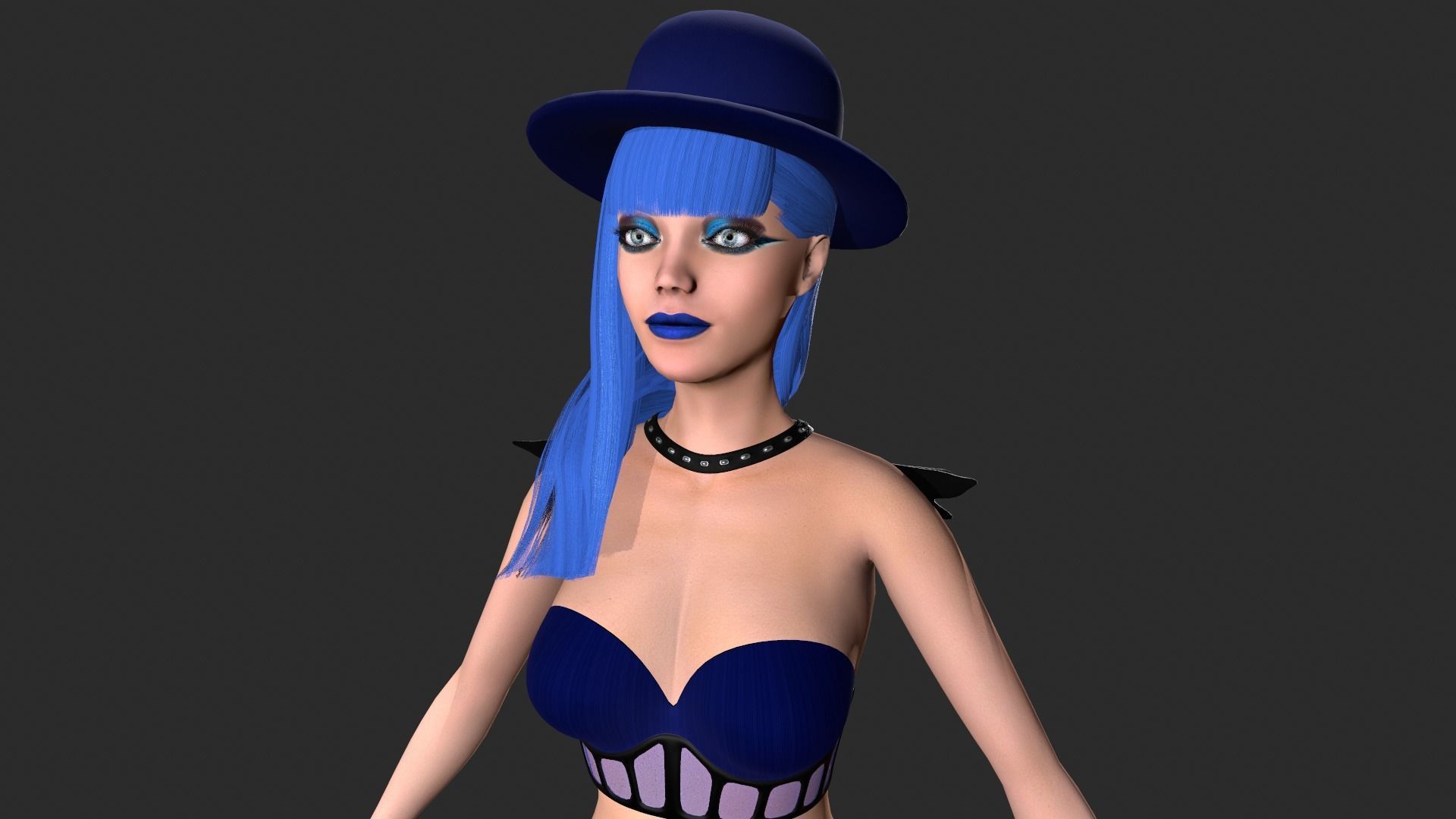 Dark Angel Low-poly 3D model_12