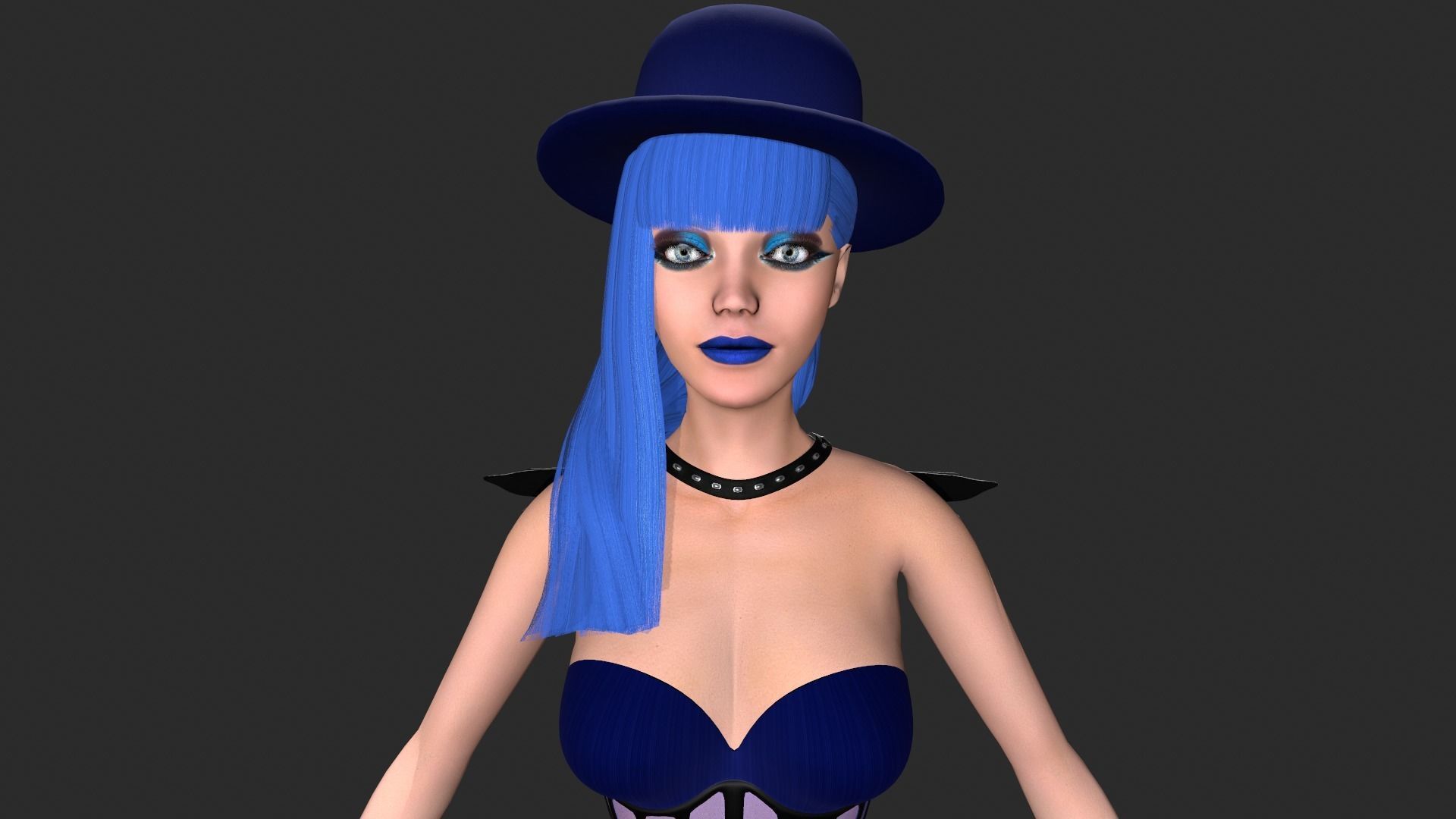 Dark Angel Low-poly 3D model_10