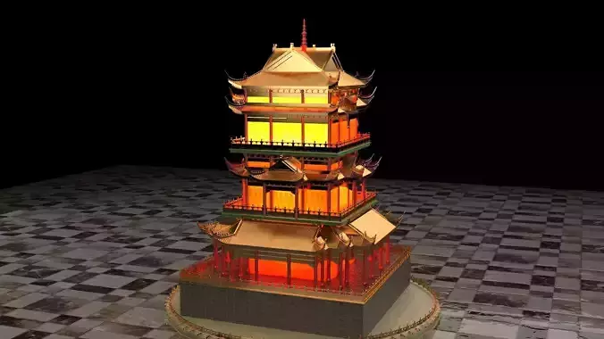 Chinese ancient tower 