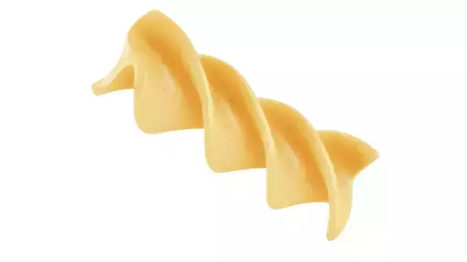 Pasta Fusilli macaroni 3D model