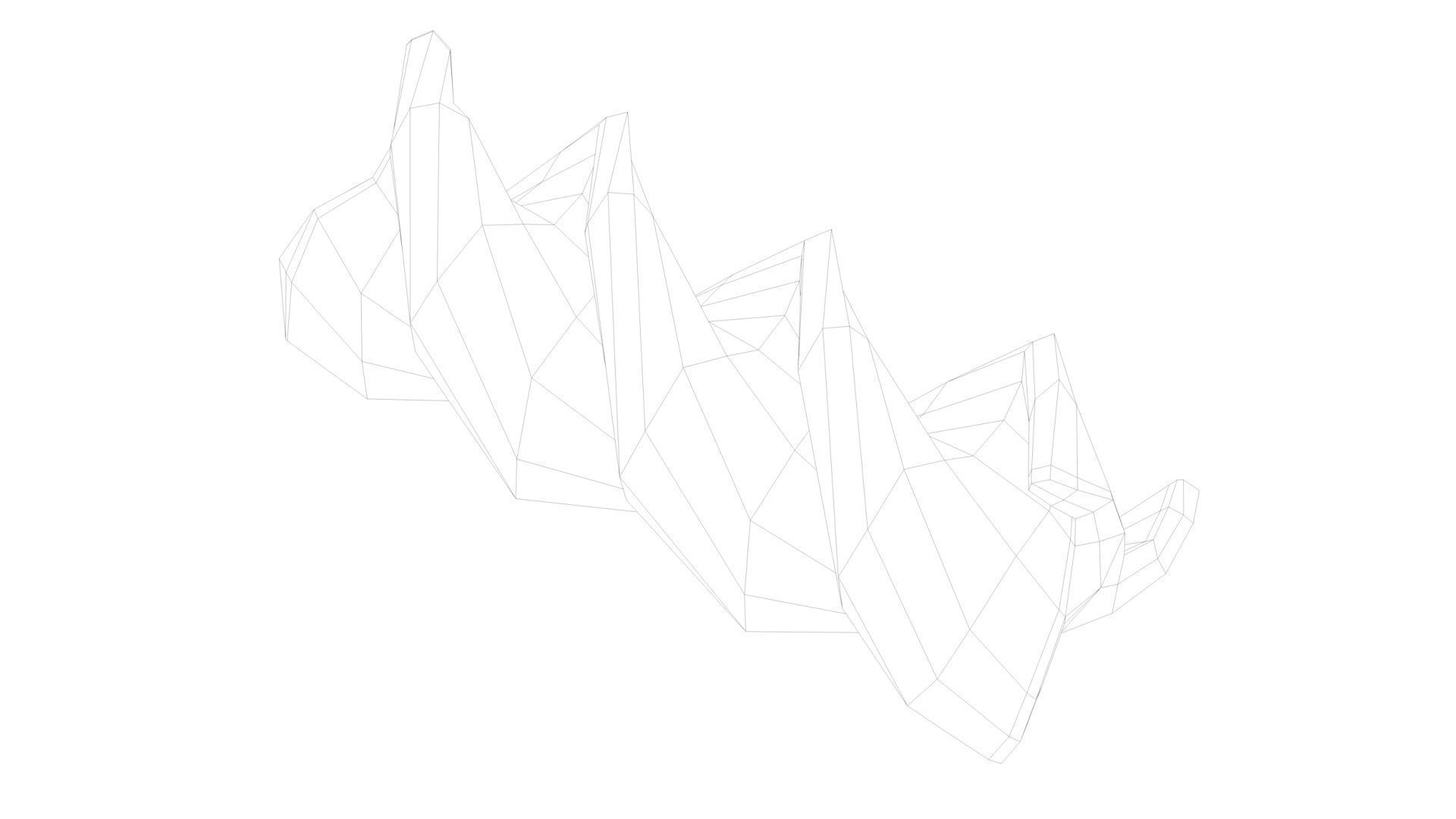 Pasta Fusilli macaroni 3D model_5