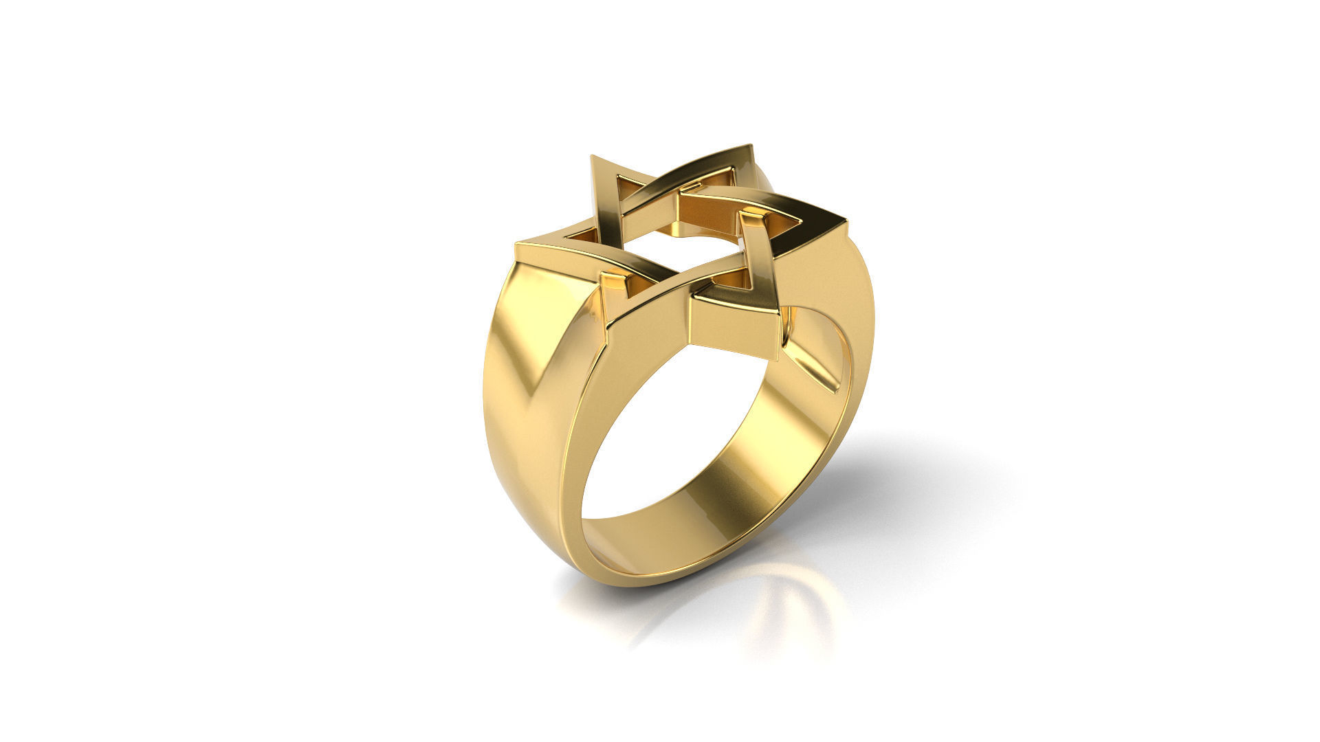 Star Ring 3D print model_2