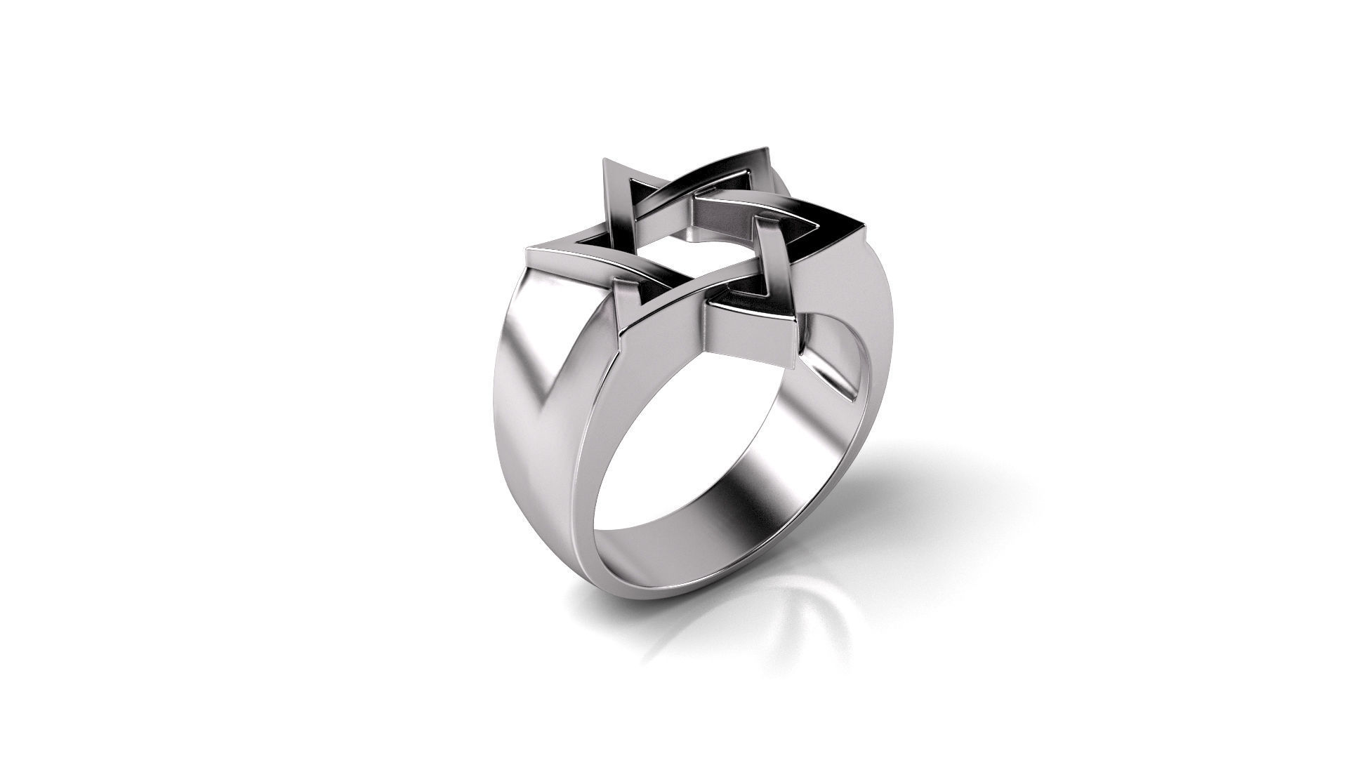 Star Ring 3D print model_5