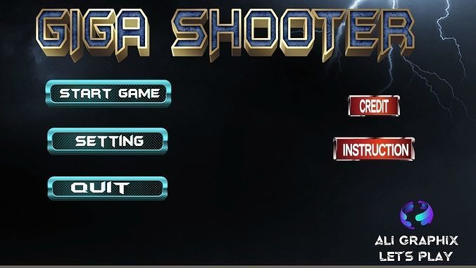Giga Shooter PC Game 3D model