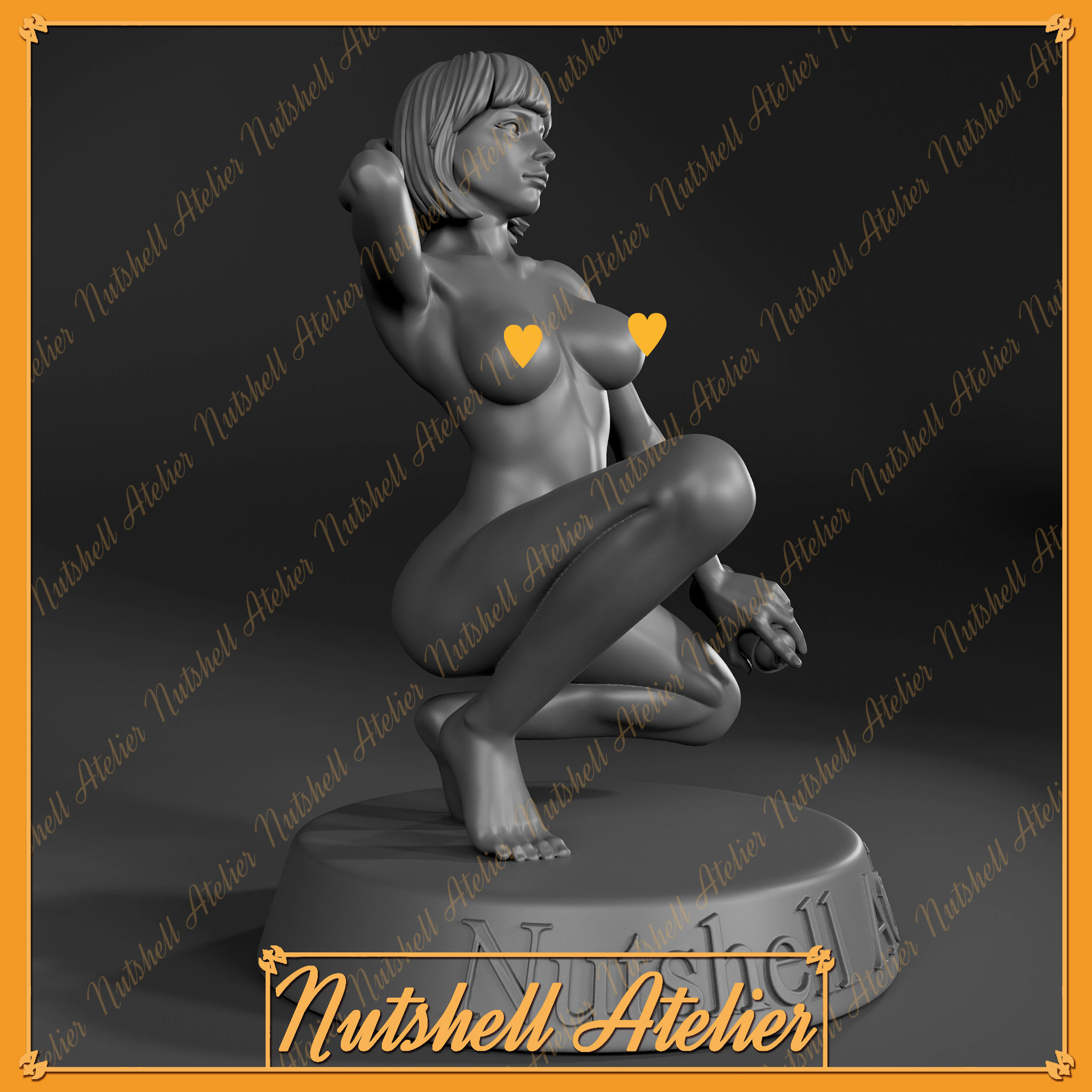 Nutshell Atelier - Graffiti girl - NSFW 3D print model_4