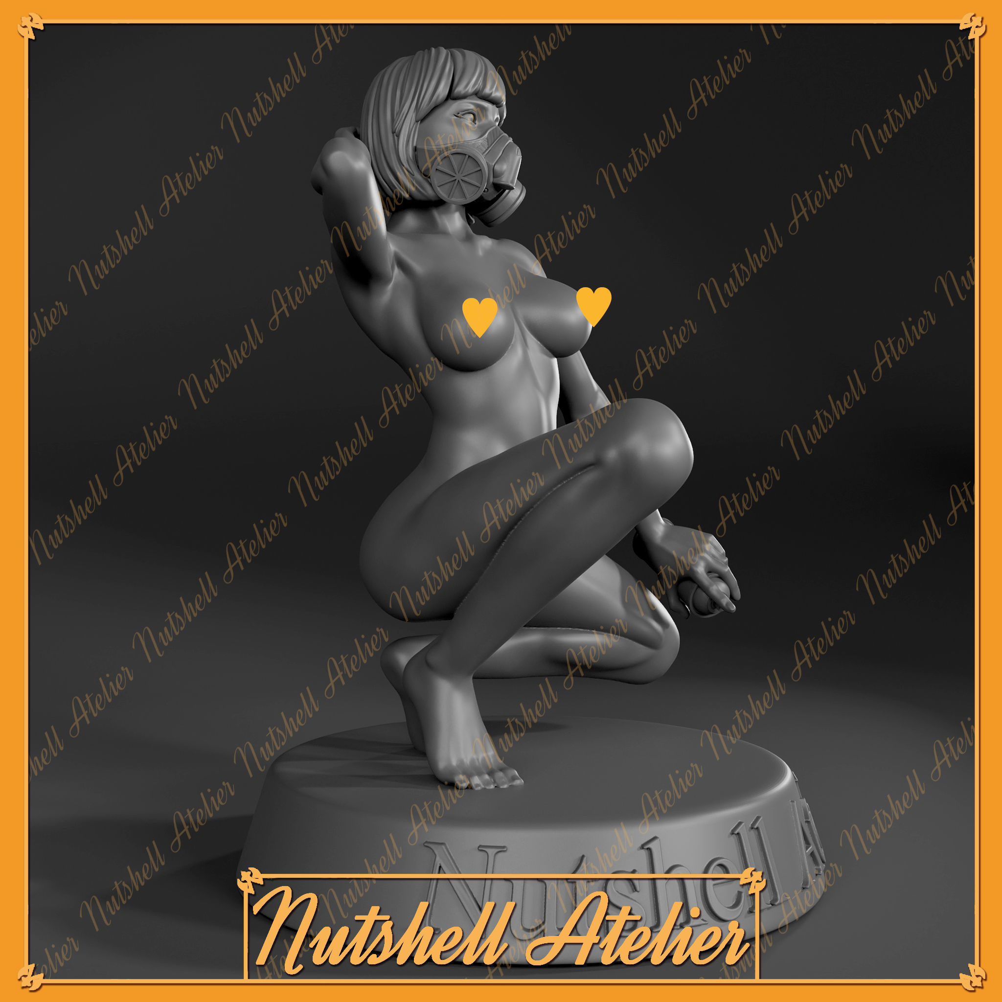 Nutshell Atelier - Graffiti girl - NSFW 3D print model_5