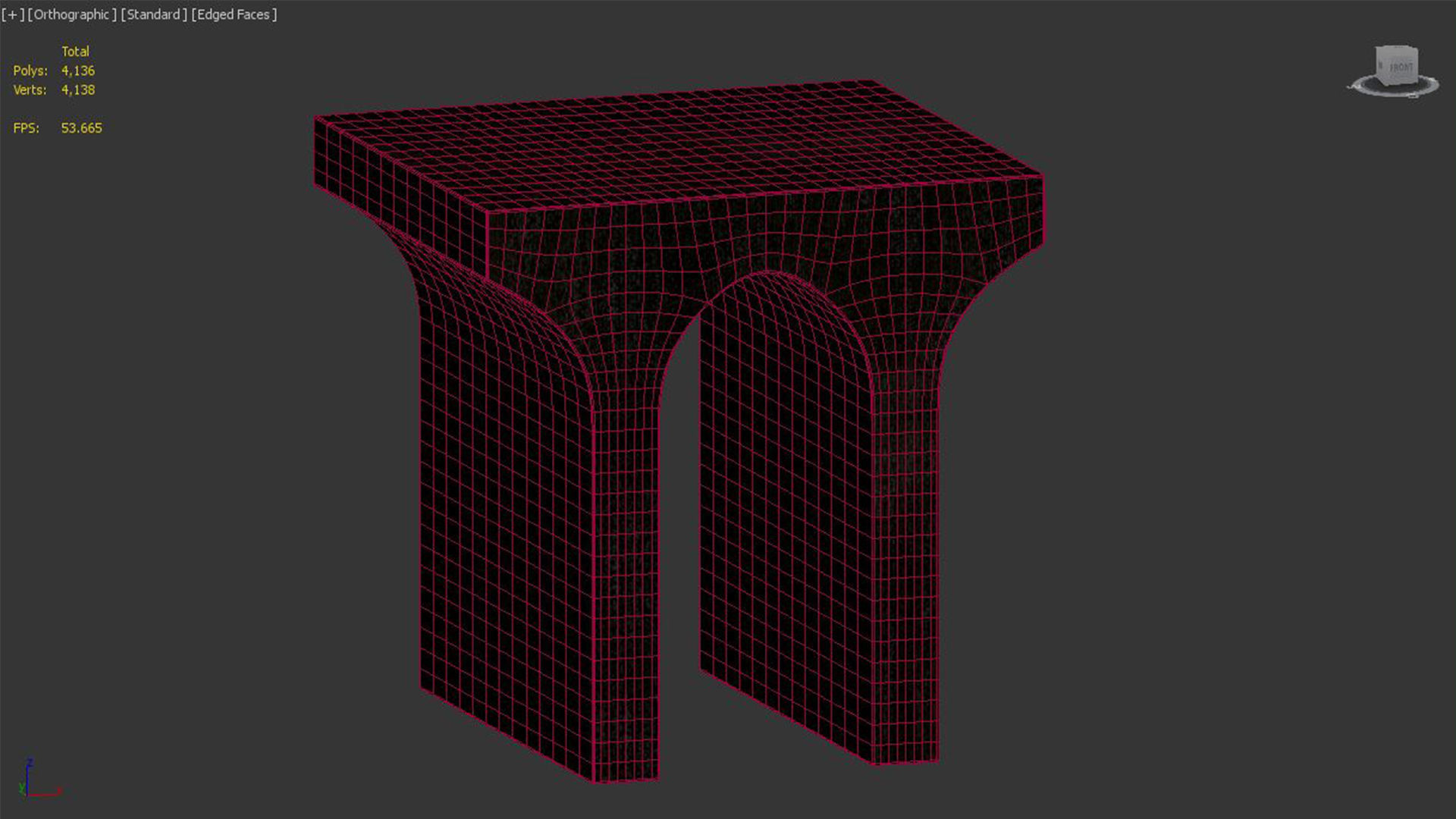 Villa Side Table 3D model_3