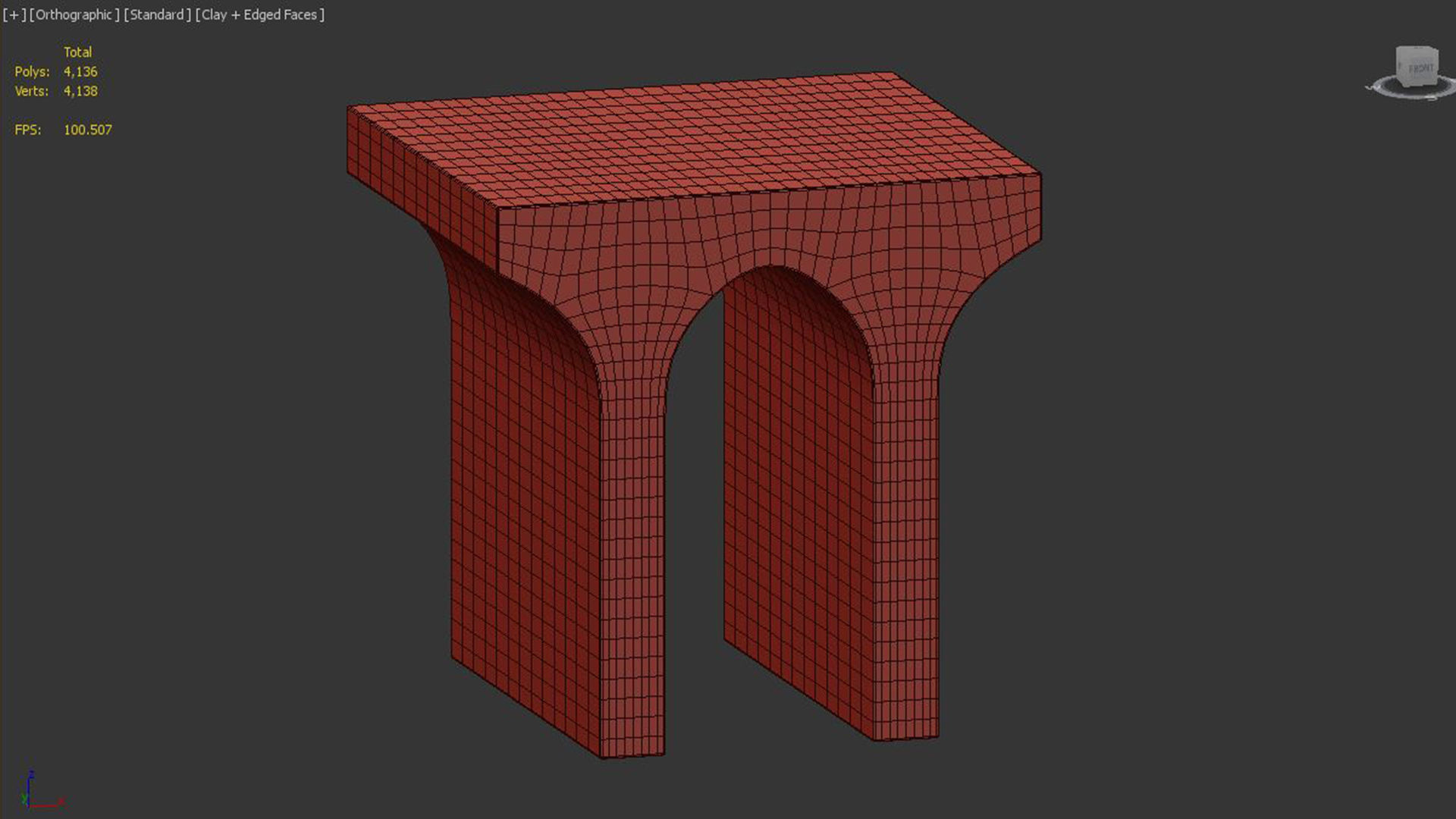 Villa Side Table 3D model_5