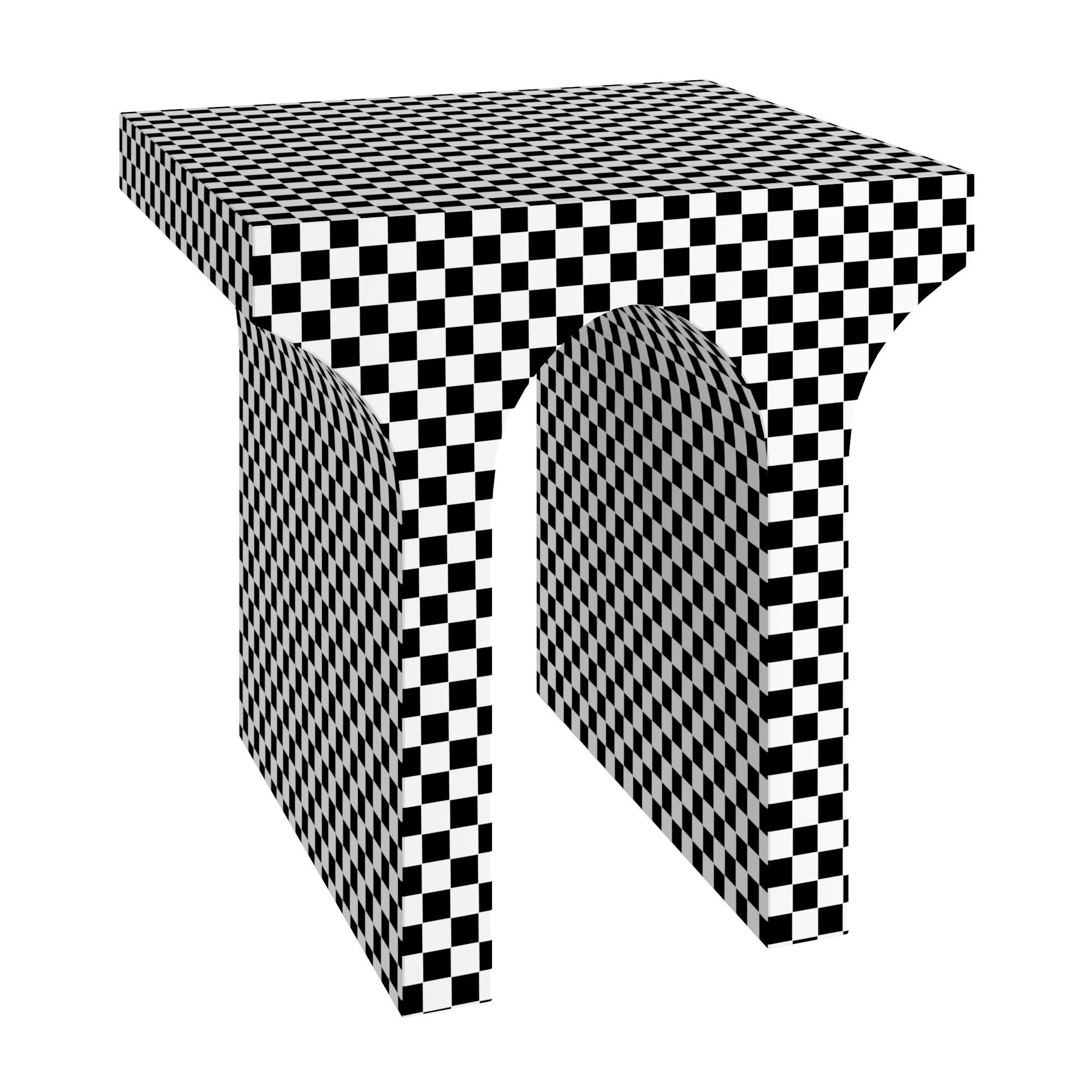 Villa Side Table 3D model_2