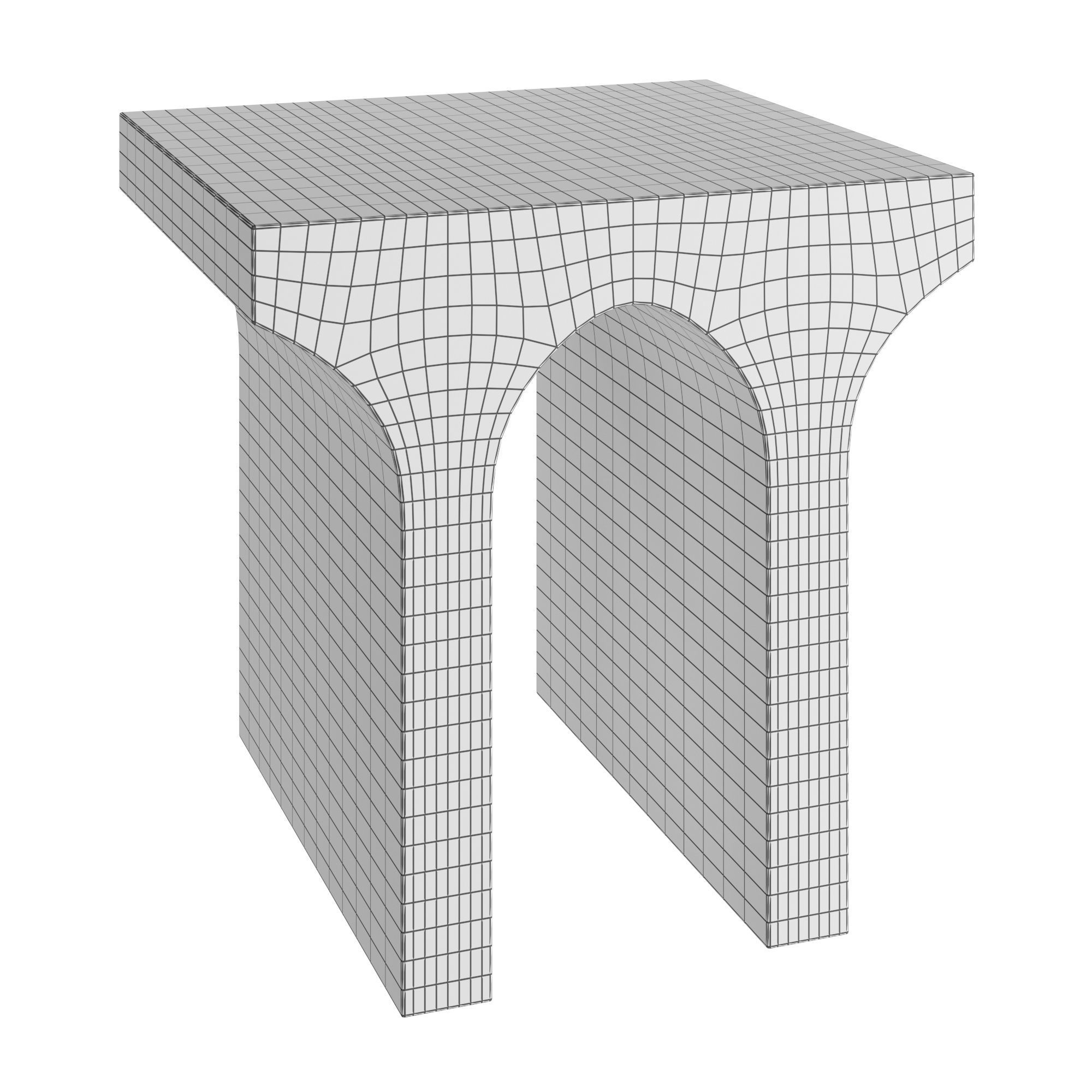 Villa Side Table 3D model_1