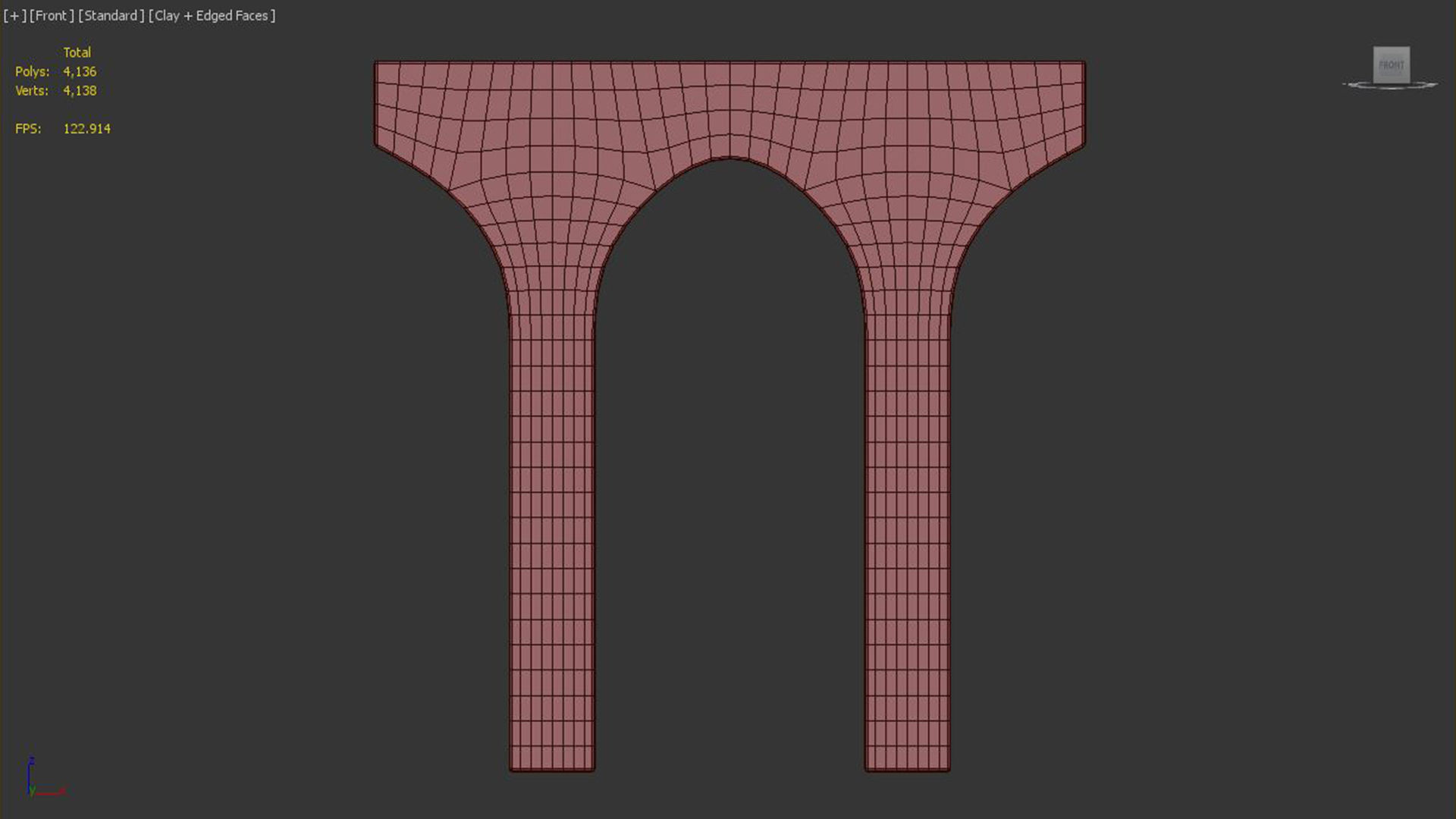 Villa Side Table 3D model_4