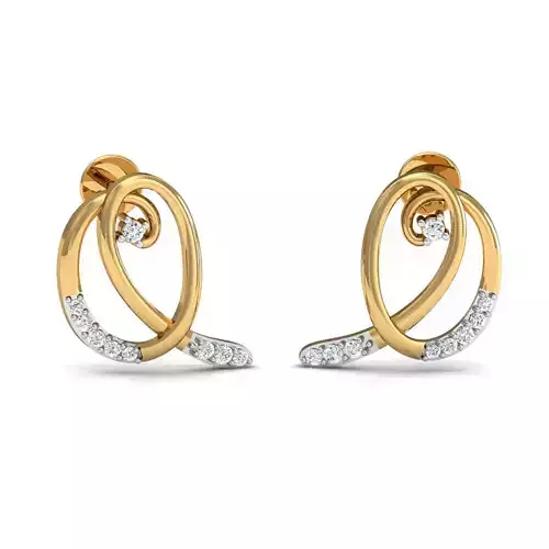 Women Earrings 3dm STL FBX OBJ Render Details