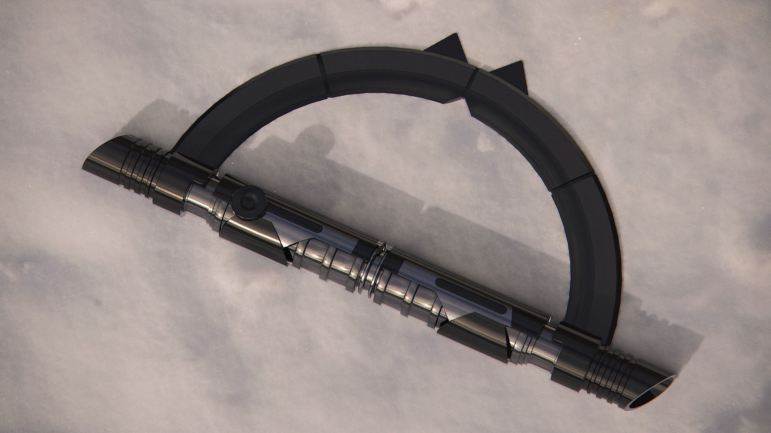 Reva Third sister Inquisitor lightsaber Kenobi - Star Wars 3D model_5