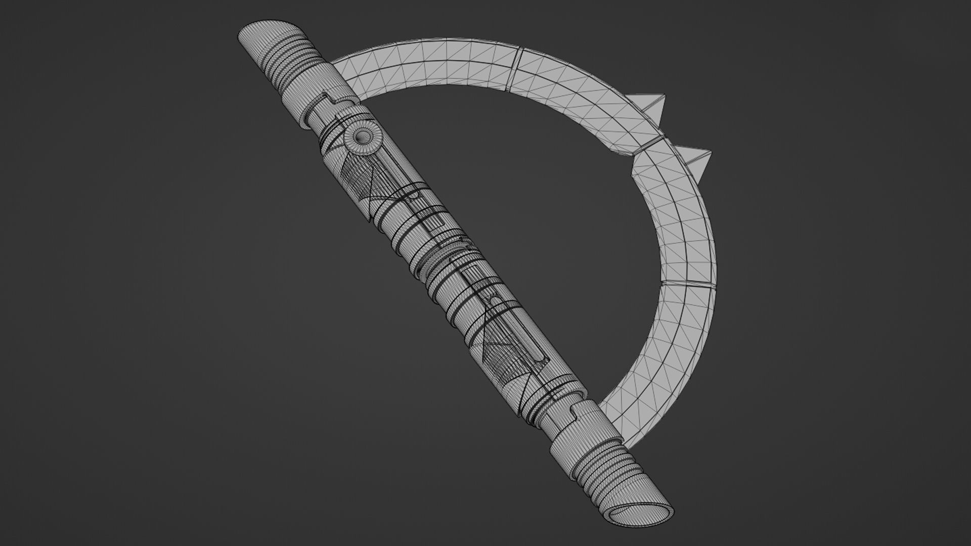 Reva Third sister Inquisitor lightsaber Kenobi - Star Wars 3D model_7