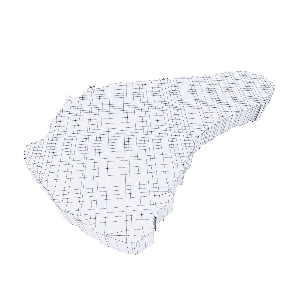 Barbados map 3d model  Low-poly 3D model_3