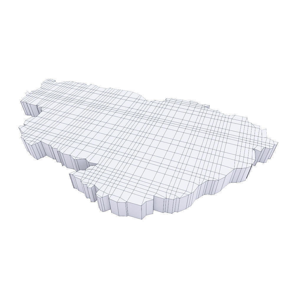 Bhutan map 3d model  Low-poly 3D model_3