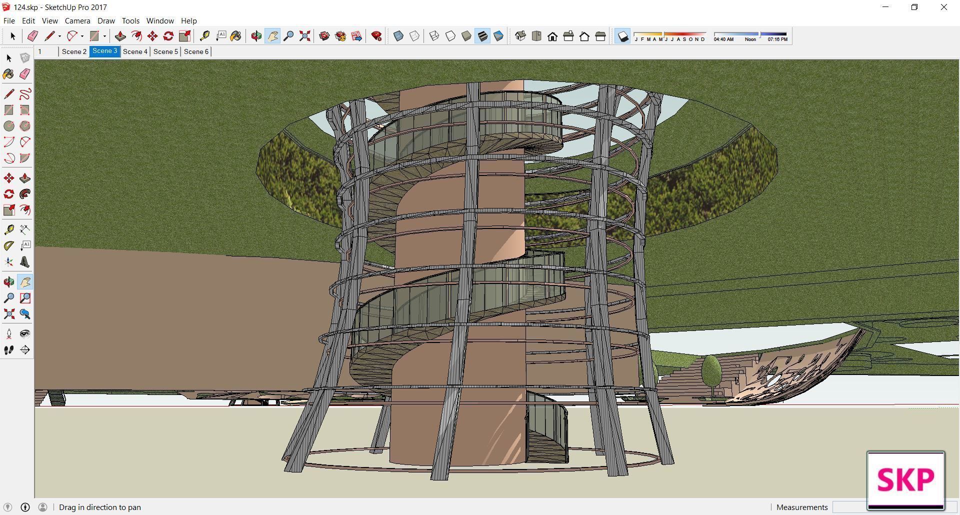 Sketchup Landscape Park 124 3D model_2
