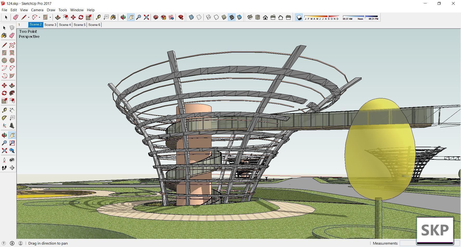 Sketchup Landscape Park 124 3D model_1