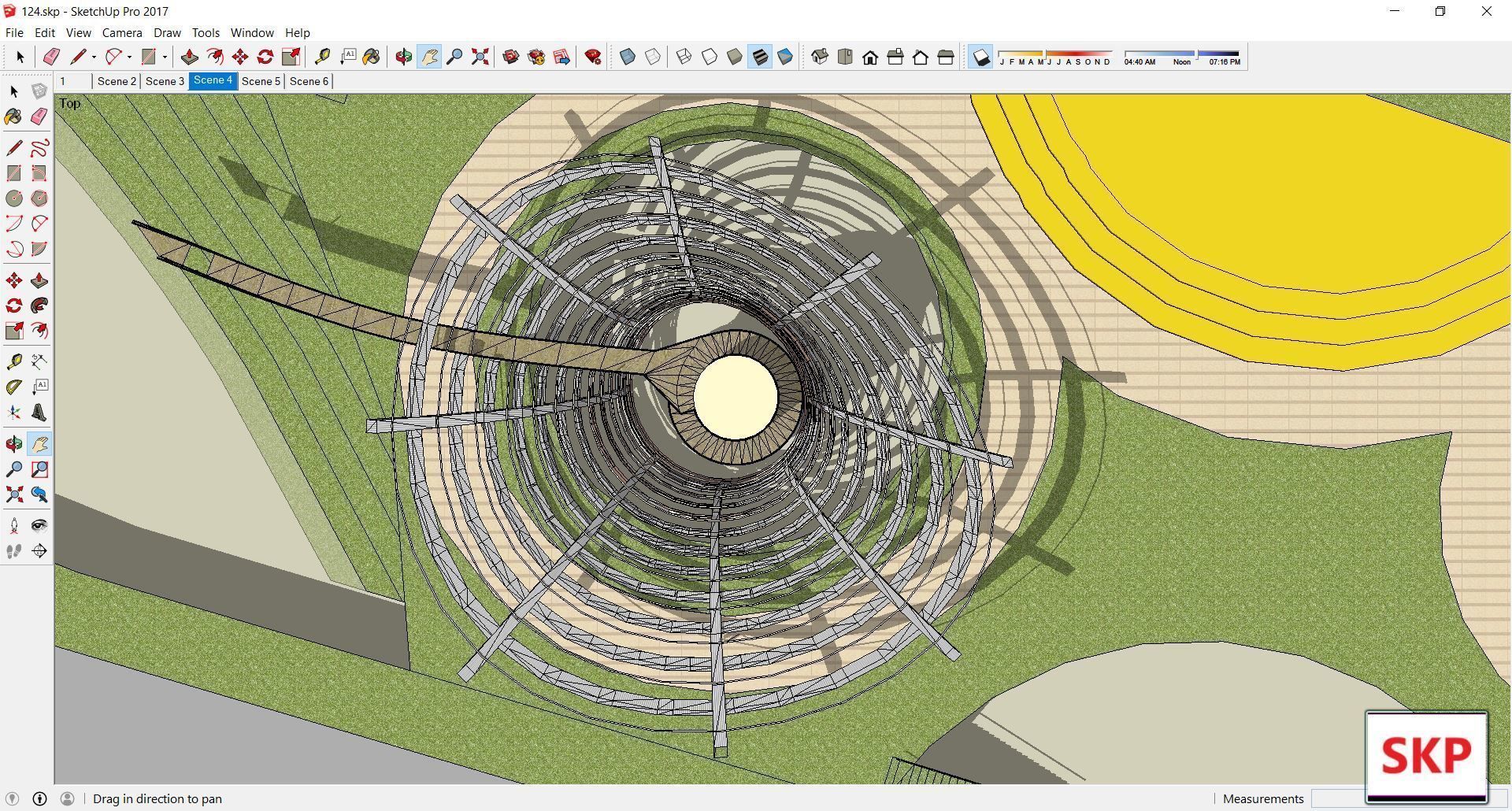 Sketchup Landscape Park 124 3D model_3