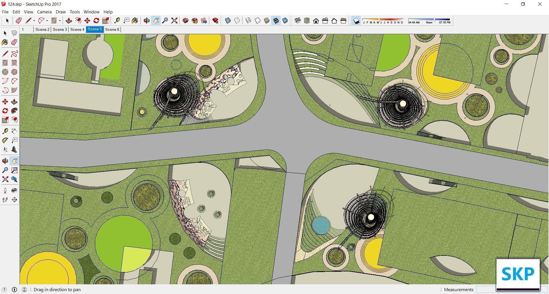 Sketchup Landscape Park 124 3D model_4