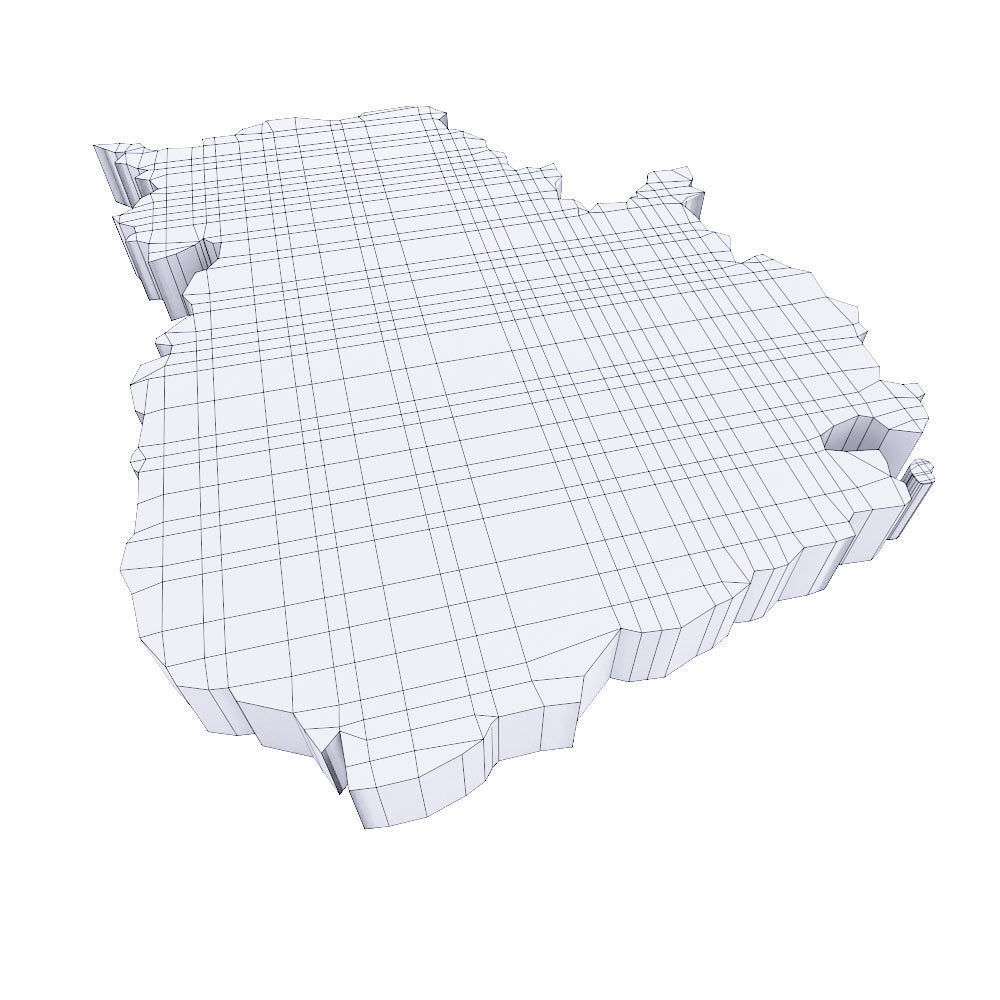 Cambodia map 3d model Low-poly 3D model_4