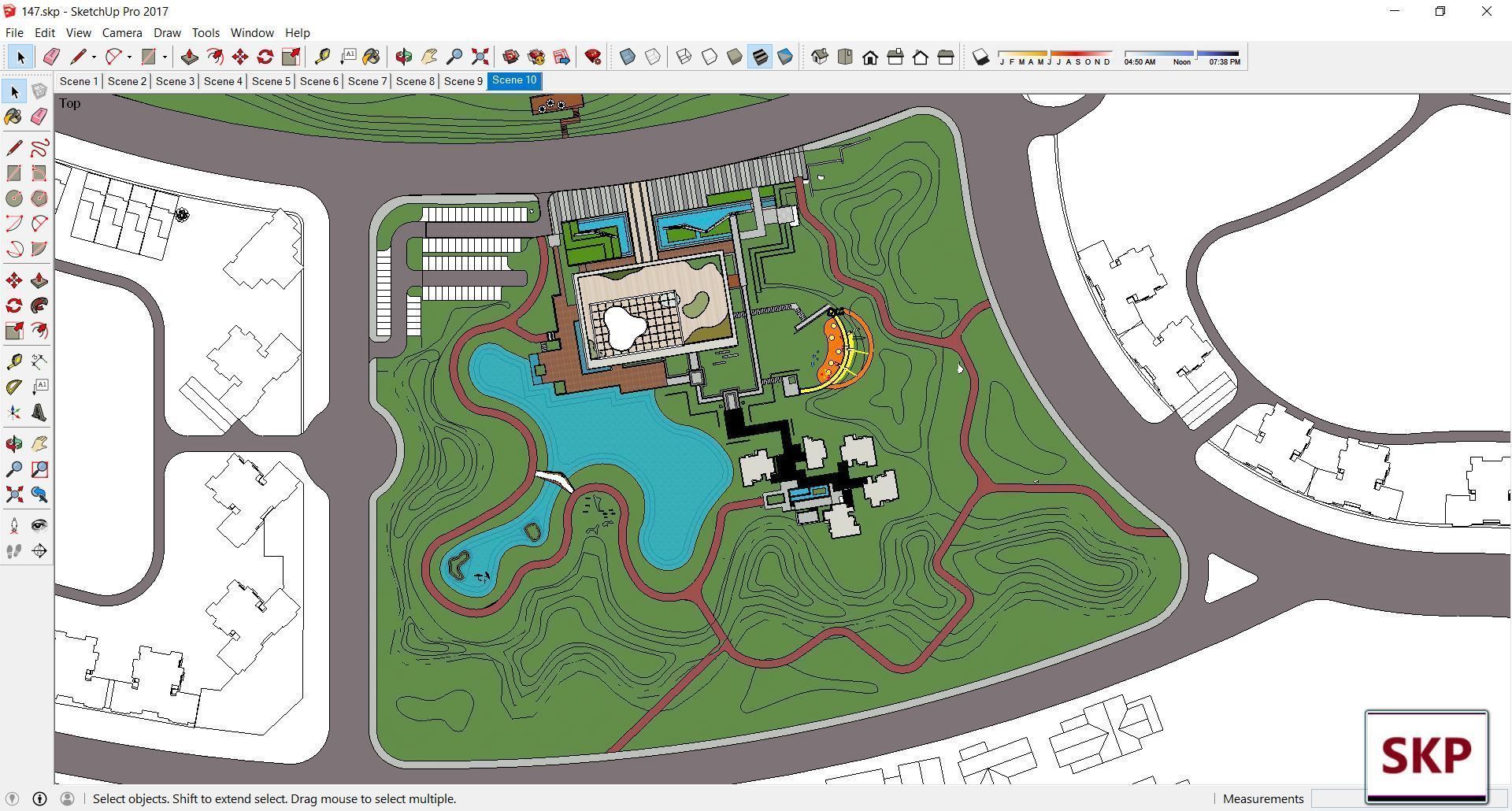 Sketchup Landscape Park 147 3D model_8