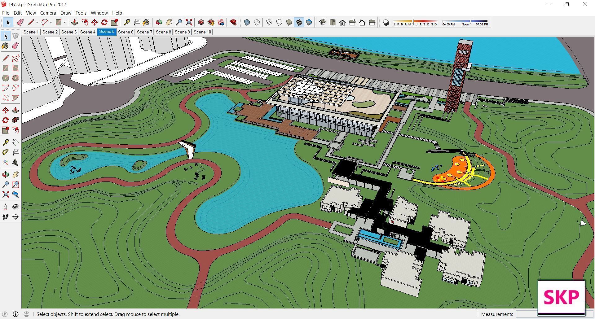 Sketchup Landscape Park 147 3D model_3