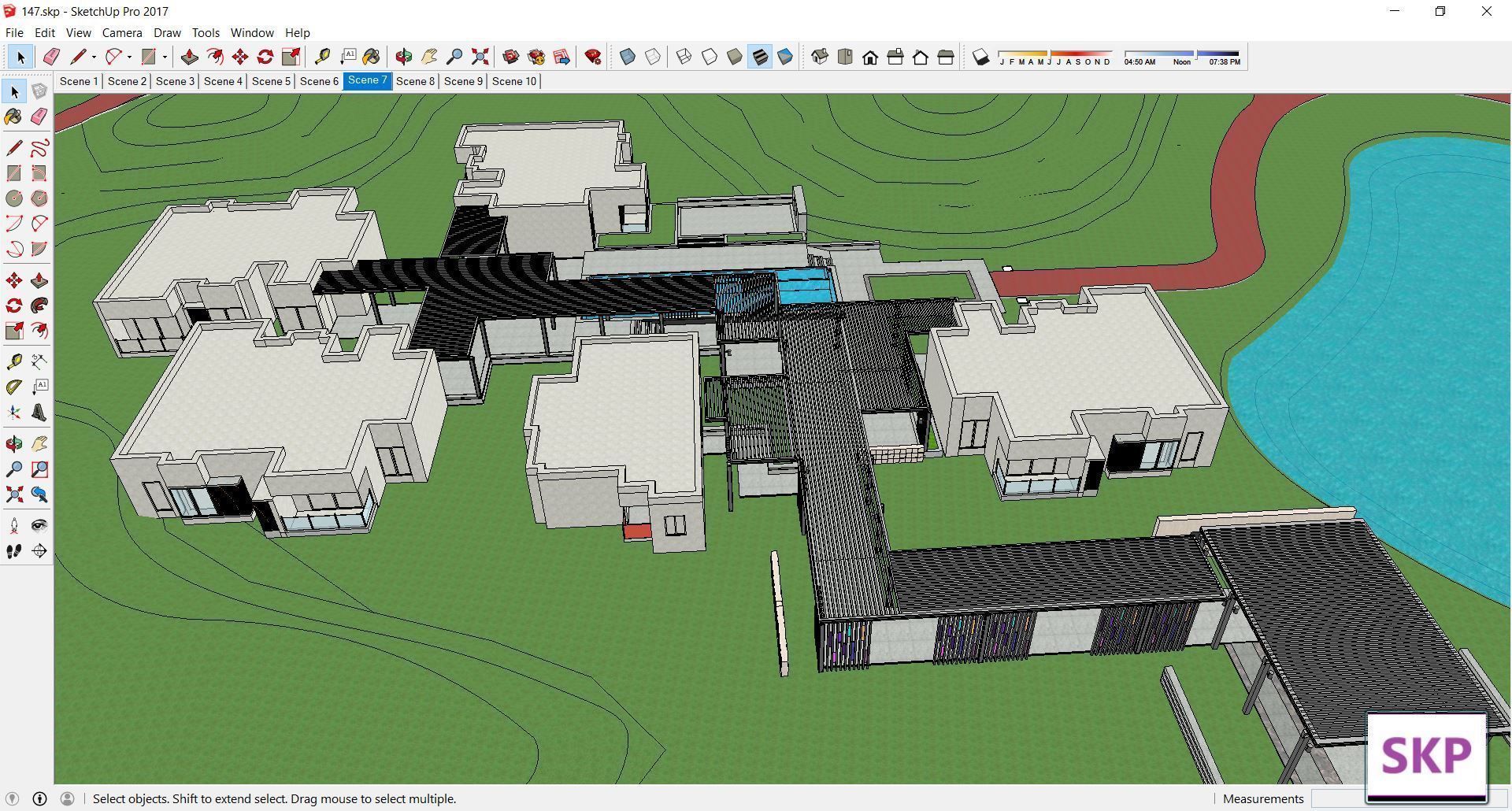 Sketchup Landscape Park 147 3D model_5