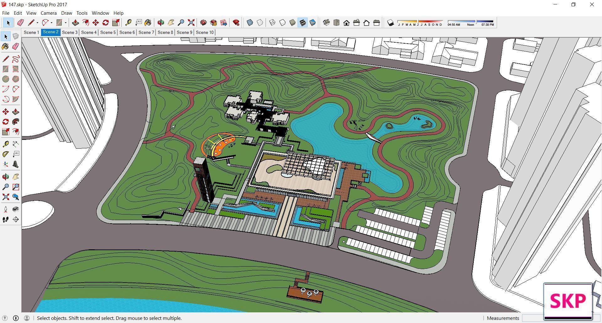 Sketchup Landscape Park 147 3D model_1