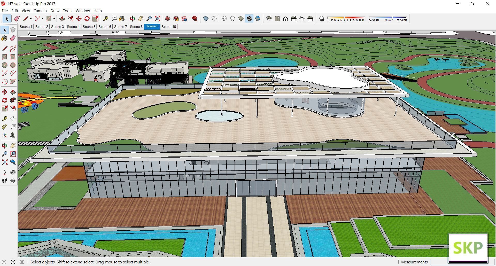 Sketchup Landscape Park 147 3D model_7