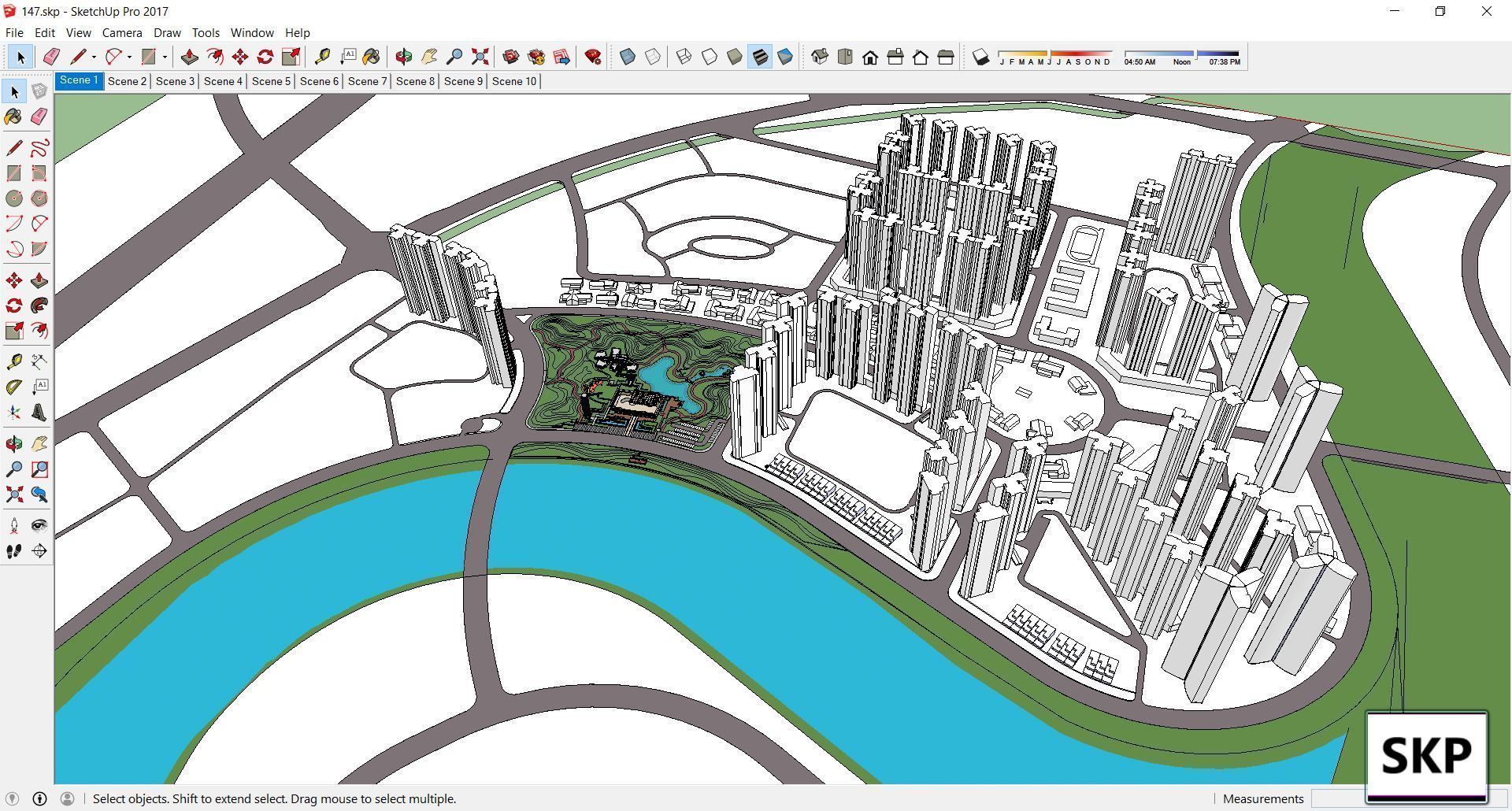 Sketchup Landscape Park 147 3D model_9