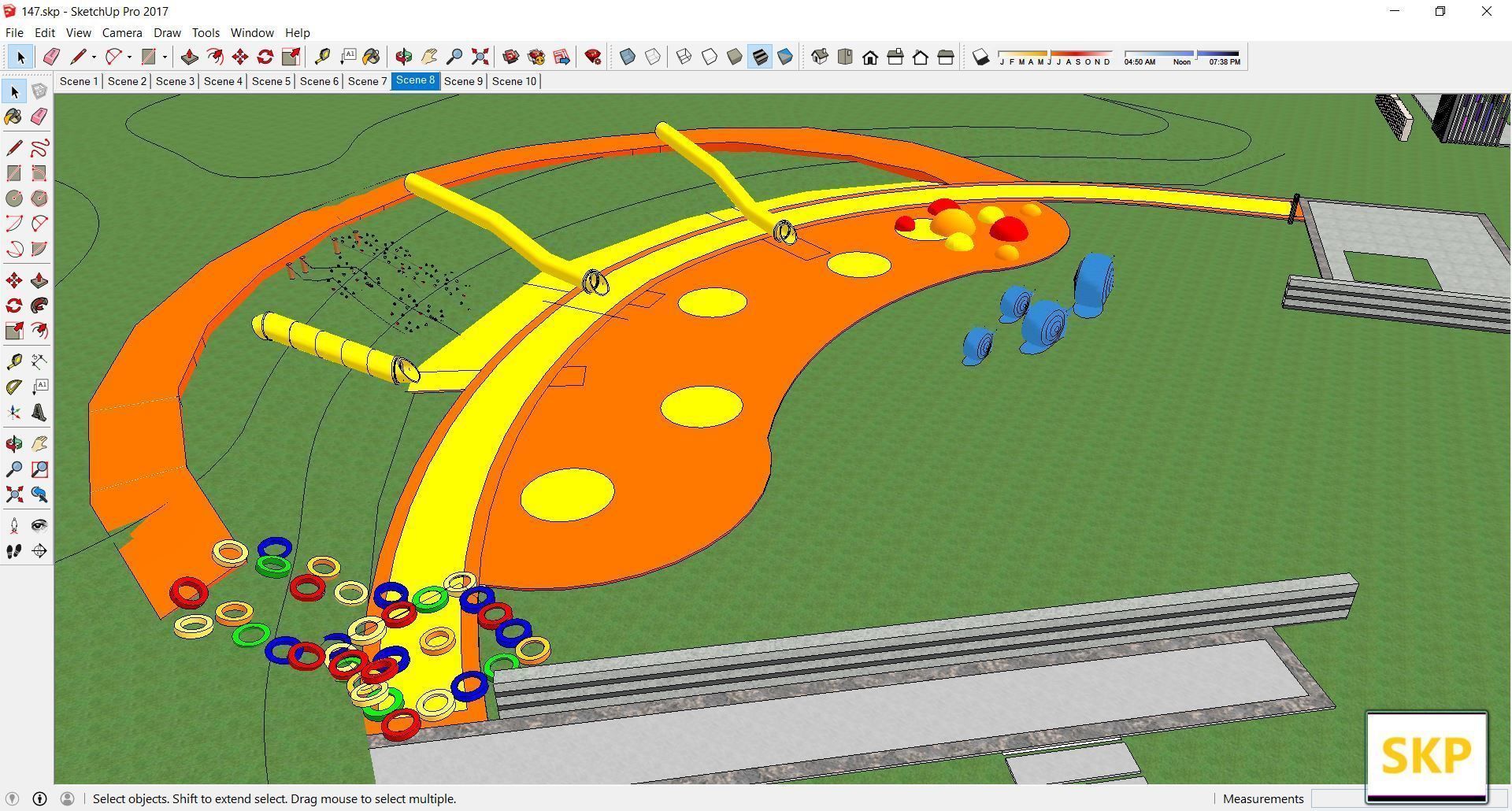 Sketchup Landscape Park 147 3D model_6